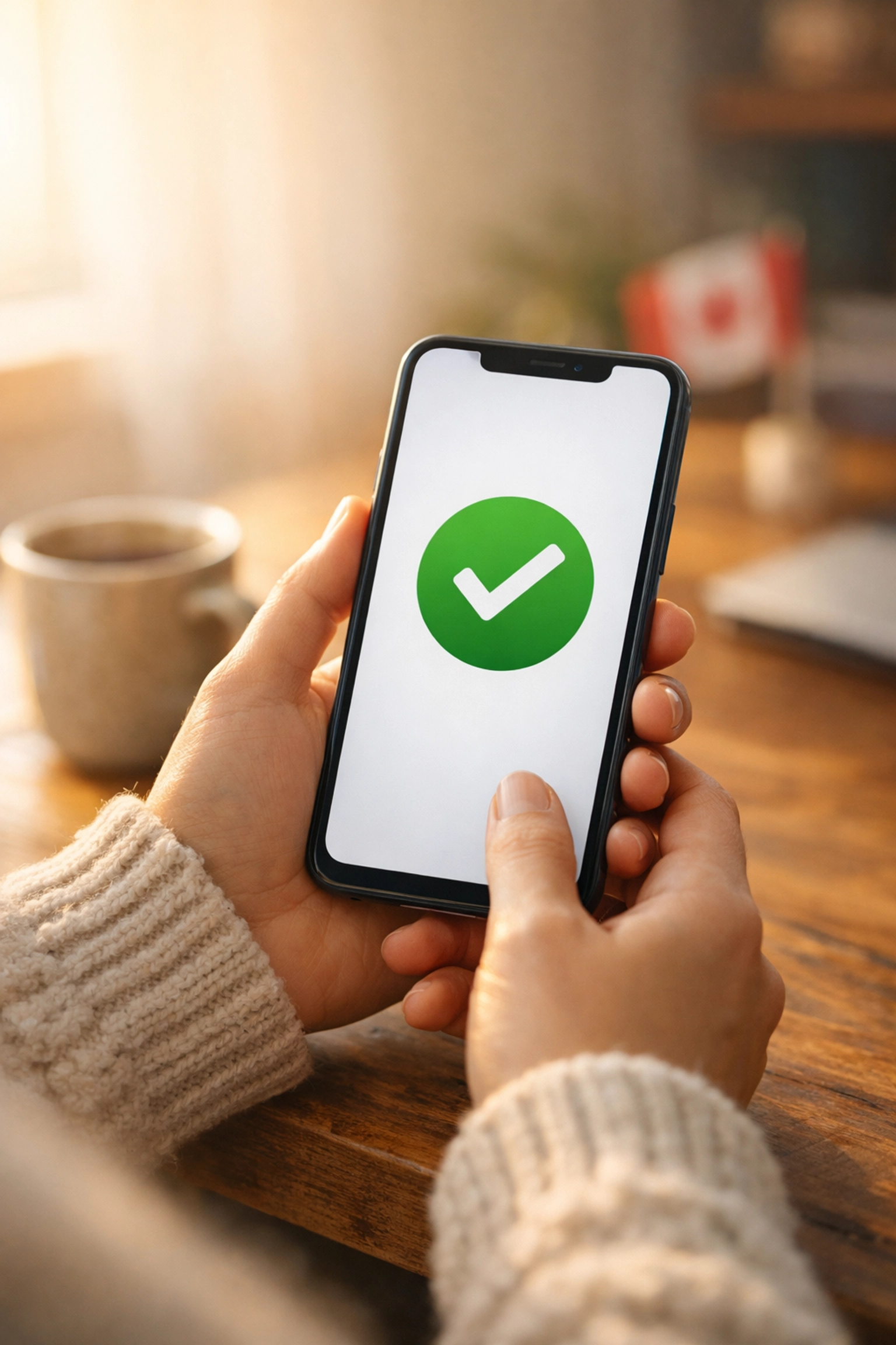 Applying for a no credit check loan canada on a smartphone with instant approval status.