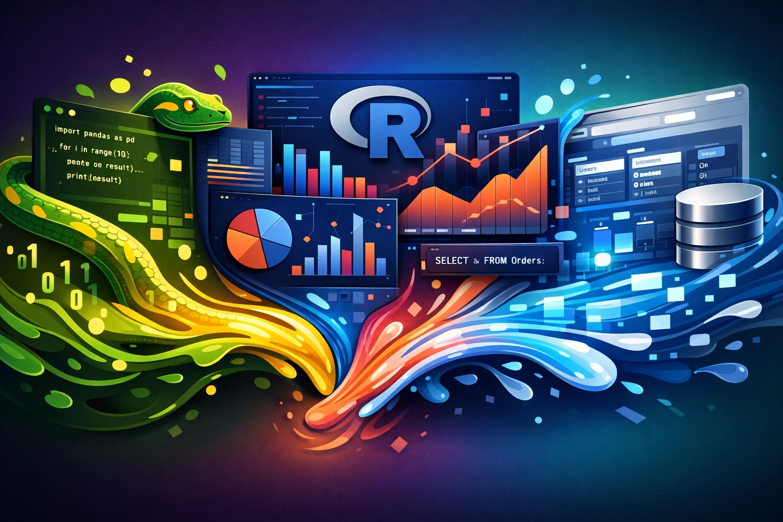 Python R and SQL programming tools for data science course training in Dubai