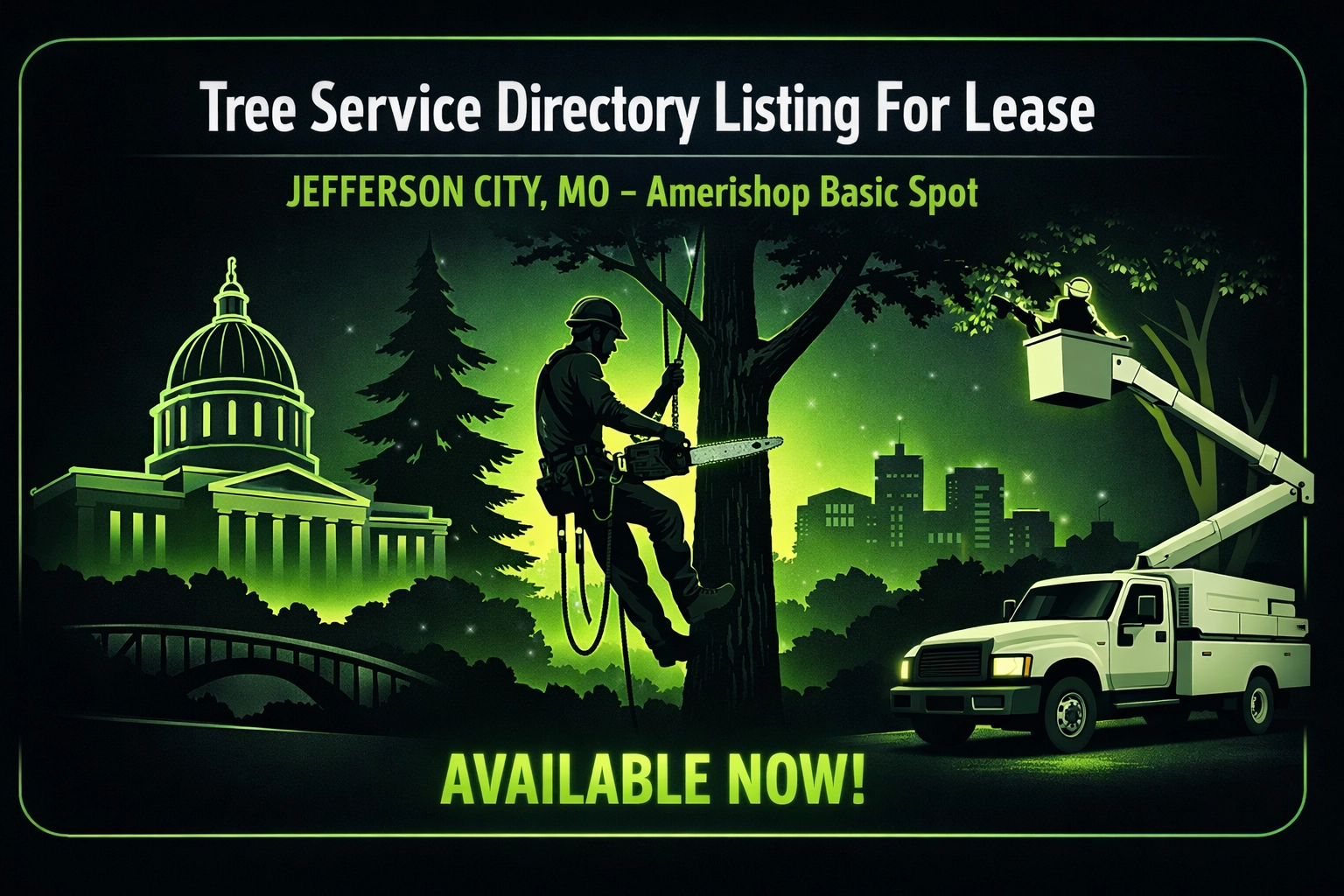 [HERO] Tree Service Directory Listing For Lease: Jefferson City, MO - Amerishop Basic Spot