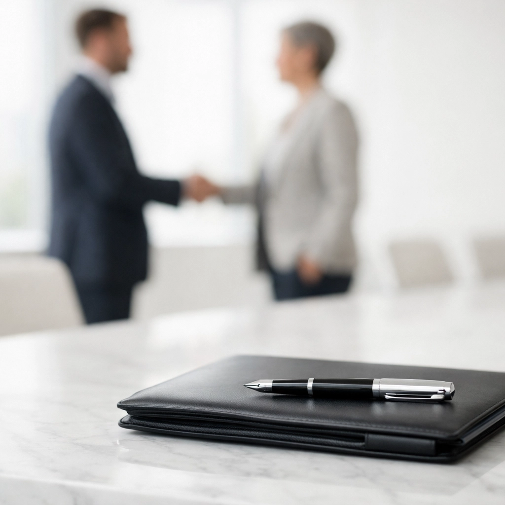 A professional setting symbolizing tax service bureau partnerships and IRS compliance standards.