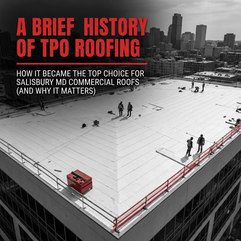 A Brief History of TPO Roofing: How It Became the Top Choice for Salisbury MD Commercial Roofs (And Why It Matters)