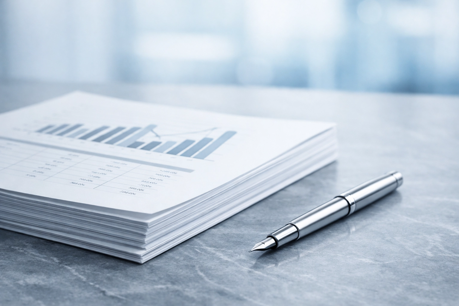 Organized financial statements and reports ready for an Alabama business valuation process.