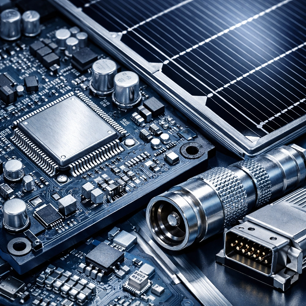 Silver industrial applications in circuit boards and solar panel technology