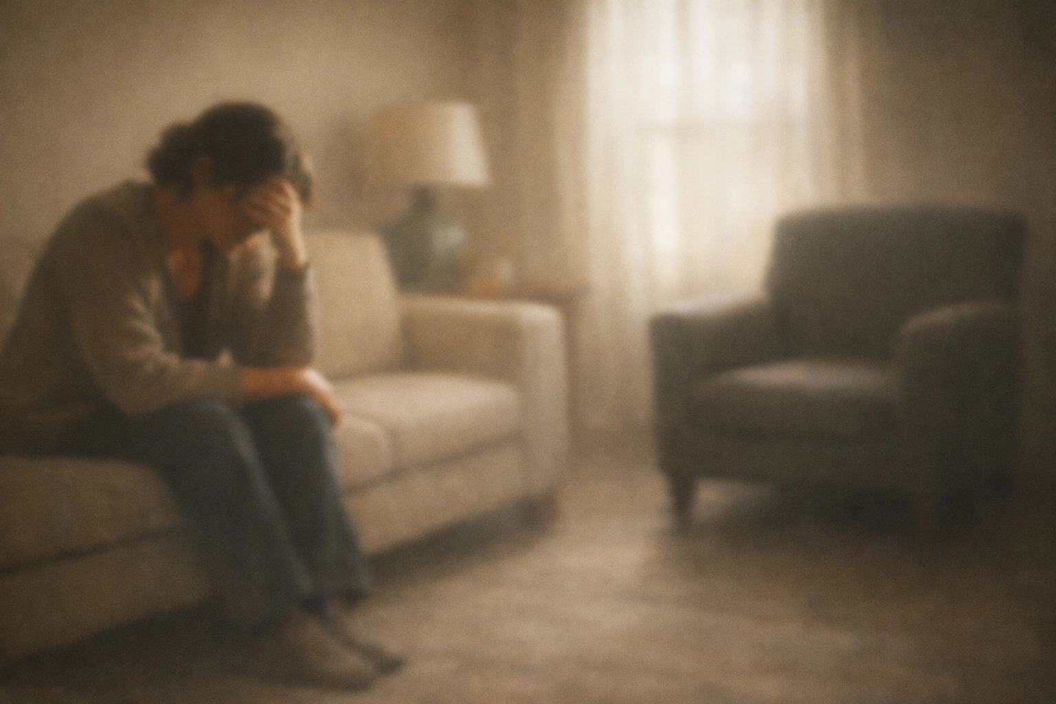 Woman frustrated by emotional distance in relationship with avoidant partner