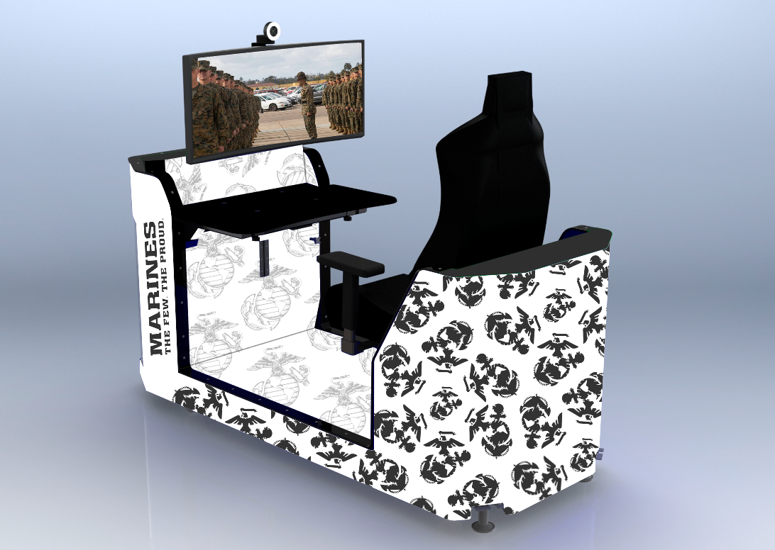 Custom Esports Simulation Pod - U.S. Marines Edition