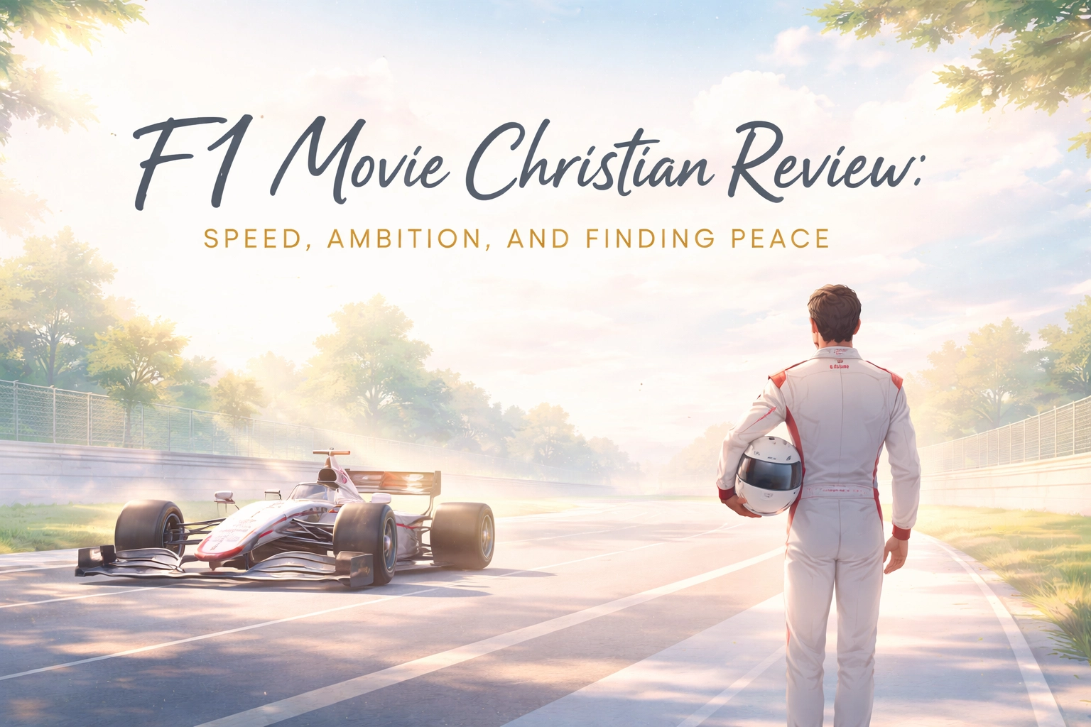 The roar of engines, the blur of colors streaking past at 200 mph, and the relentless pursuit of victory: Formula 1 racing has always captured the human fascination with speed and competition. Now, with the highly anticipated F1  movie starring Brad Pitt hitting theaters in 2025, audiences are getting an unprecedented look into the world of elite motorsport. But beyond the adrenaline and spectacle, this film offers something deeper for viewers willing to look: a meditation on ambition, redemption, and the elusive search for inner peace. In this Christian movie analysis, we'll explore how F1  tackles universal themes that resonate with believers and offer some thoughtful takeaways for your next movie night discussion.  What's the F1 Movie About?  Directed by Joseph Kosinski (the visionary behind Top Gun: Maverick ), F1  tells the story of Sonny Hayes, a former racing driver whose career was derailed by a devastating crash. Years later, he's pulled back into the sport: not as a competitor chasing glory, but as a mentor to a young, up-and-coming driver at the fictional APXGP team. Brad Pitt brings his signature charisma to the role, portraying a man wrestling with his past while trying to find meaning in his present. The film was shot during actual Formula 1 race weekends, giving it an authenticity that racing fans will appreciate. But you don't need to know the difference between DRS and a pit stop to connect with the heart of this story. At its core, F1  asks a question many of us wrestle with: What happens when the thing you built your identity around is taken away?  The Trap of Ambition  Let's be honest: ambition gets a complicated reputation in Christian circles. On one hand, we celebrate hard work, excellence, and using our God-given talents. On the other, Scripture warns us about the dangers of unchecked ambition and the pursuit of worldly success. James 3:16 puts it plainly: "For where you have envy and selfish ambition, there you find disorder and every evil practice." In F1 , Sonny Hayes represents a man who once had it all: the fame, the victories, the identity of a champion. But when a crash strips that away, he's left asking: Who am I without the steering wheel in my hands? This is a question that hits home for many of us. Maybe you're not a Formula 1 driver, but perhaps you've tied your worth to your career, your ministry role, your creative output, or your status in your community. When those things shake or crumble, the foundation we thought was solid suddenly feels like sand. The film doesn't shy away from showing the emptiness that can come from chasing victory at all costs. Sonny's journey back to the track isn't just about racing again: it's about confronting the idol he made of success and finding something more sustainable to anchor his soul.  Peace Beyond the Podium  Here's where F1  gets really interesting from a faith perspective. As Sonny mentors the younger driver, we see a shift in his motivation. He's no longer racing to prove something to the world or fill a void inside himself. Instead, he begins to find purpose in pouring into someone else : in service rather than self-promotion. Sound familiar? Philippians 2:3-4 encourages us: "Do nothing out of selfish ambition or vain conceit. Rather, in humility value others above yourselves, not looking to your own interests but each of you to the interests of the others." The peace Sonny begins to experience doesn't come from winning another championship. It comes from releasing his grip on the outcome and embracing a different kind of race: one measured by faithfulness, not trophies. For Christian viewers, this is a beautiful picture of what happens when we surrender our ambitions to God. We don't stop working hard or pursuing excellence. But we hold those pursuits with open hands, trusting that our identity and worth are already secure in Christ.  Content Considerations for Families  Before you gather the family for this one, here are a few things to keep in mind: Overall, F1  is likely appropriate for teens and up, and it offers plenty of material for meaningful post-movie discussions.  Discussion Questions for Your Small Group or Family  Looking to dig deeper after watching? Here are some questions to spark conversation:  The Bigger Picture: Redemption on the Track  One of the most compelling aspects of F1  is its redemption arc. Sonny isn't just returning to racing: he's returning to himself, to purpose, and ultimately to peace. As Christians, we know that true redemption doesn't come from a comeback story or a second chance at glory. It comes from the One who offers us new life regardless of our failures. But stories like Sonny's can point us toward that greater truth. They remind us that it's never too late to find meaning, that our past doesn't have to define our future, and that sometimes the best thing we can do is stop chasing the wind and start running the race set before us (Hebrews 12:1).  Final Thoughts: Worth the Watch?  From a pure entertainment standpoint, F1  delivers. The racing sequences are breathtaking, Brad Pitt gives a grounded and compelling performance, and the behind-the-scenes access to real Formula 1 events adds a layer of authenticity that's hard to fake. But more than that, F1  offers viewers: especially Christian viewers: a thoughtful exploration of ambition, identity, and the search for peace in a world that constantly tells us to go faster, achieve more, and never slow down. It's a reminder that the checkered flag isn't the finish line that matters most. If you're looking for a film that entertains while also giving you something to chew on spiritually, F1  is well worth your time. Just be prepared for it to challenge you as much as it thrills you. For more Christian movie reviews and faith-based media analysis, explore more content at LayneMcDonald.com. We're here to help you navigate entertainment through a biblical lens.