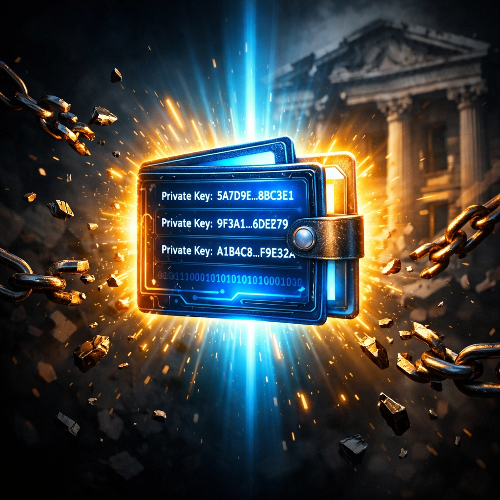 Self-custody crypto wallet breaking free from traditional payment processor control