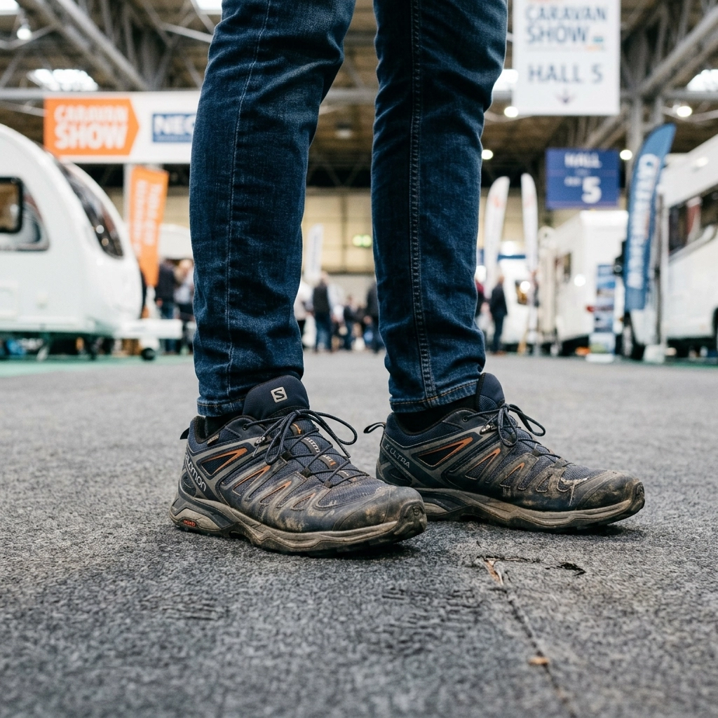 The importance of comfortable footwear for a day at the NEC