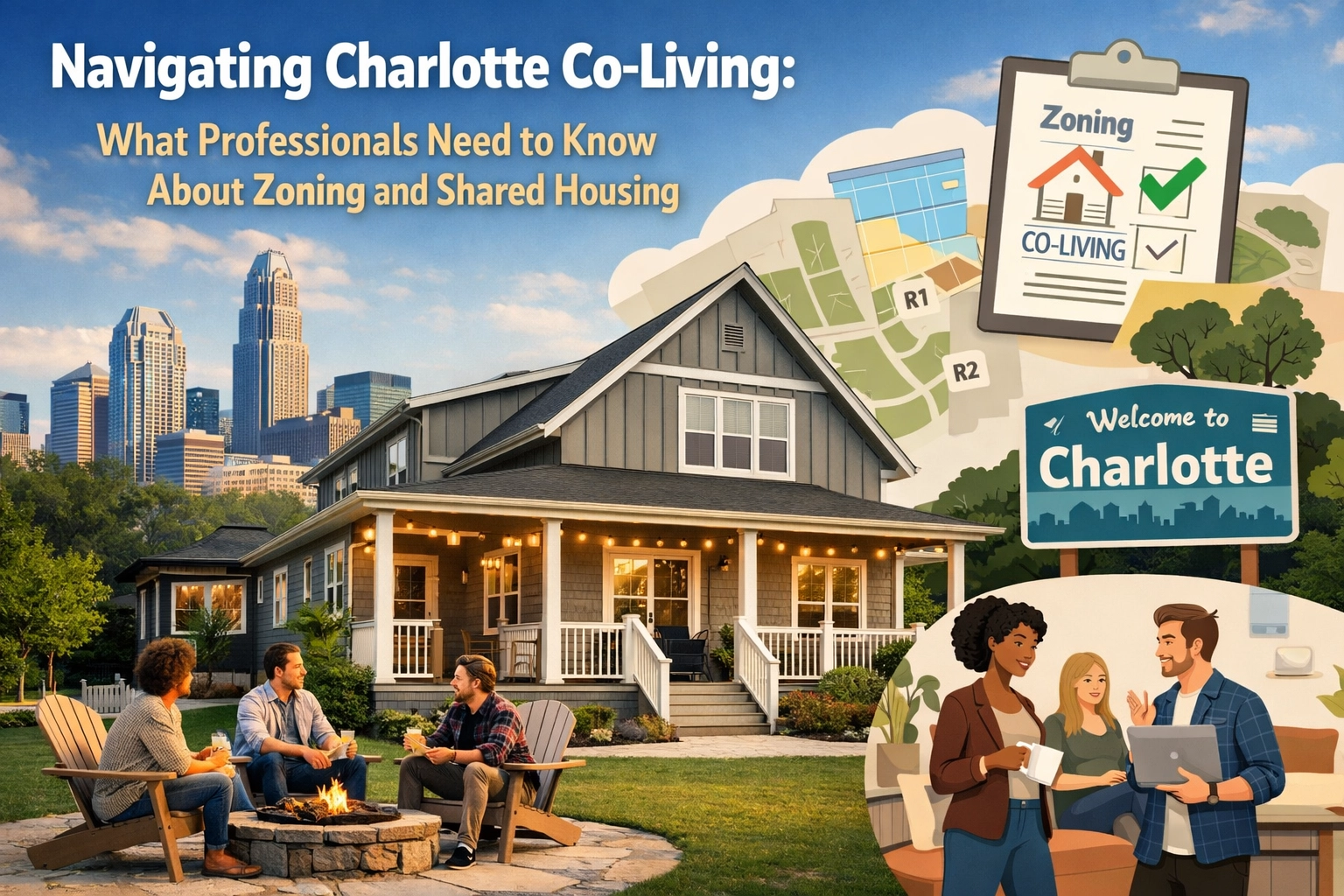 [HERO] Navigating Charlotte Co-Living: What Professionals Need to Know About Zoning and Shared Housing