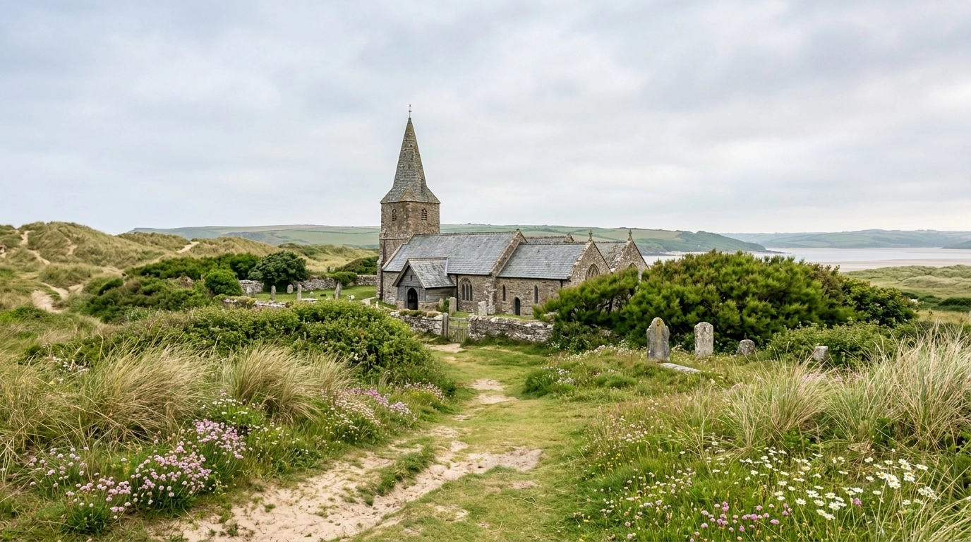 St Enodoc Church and Dunes