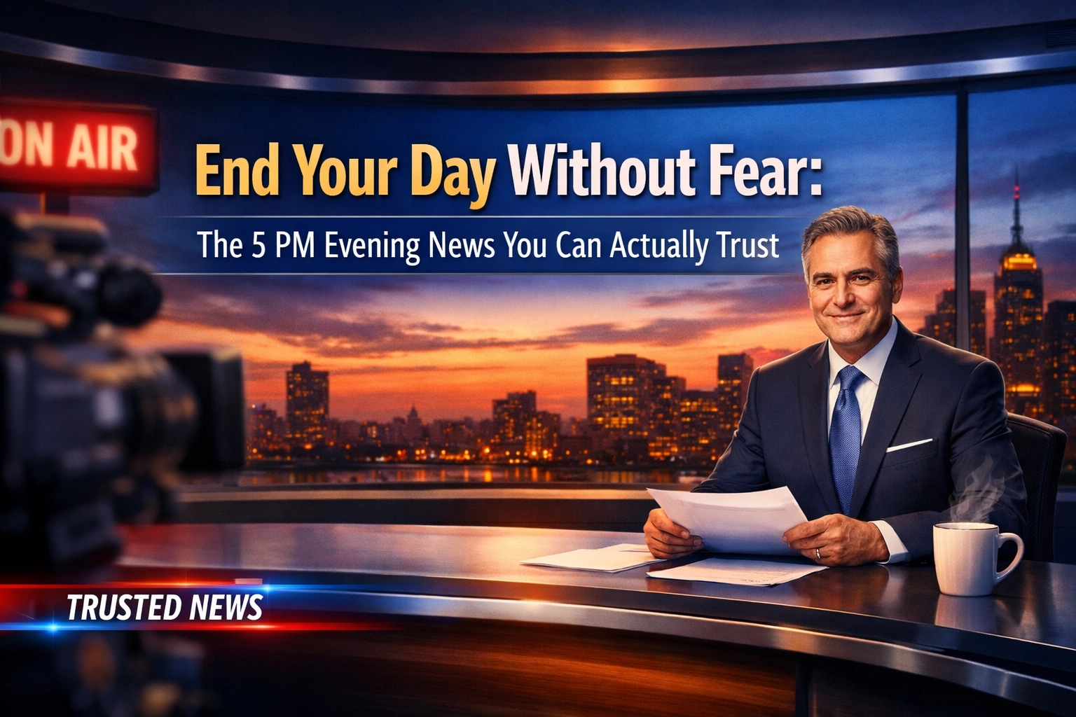 [HERO] End Your Day Without Fear: The 5 PM Evening News You Can Actually Trust