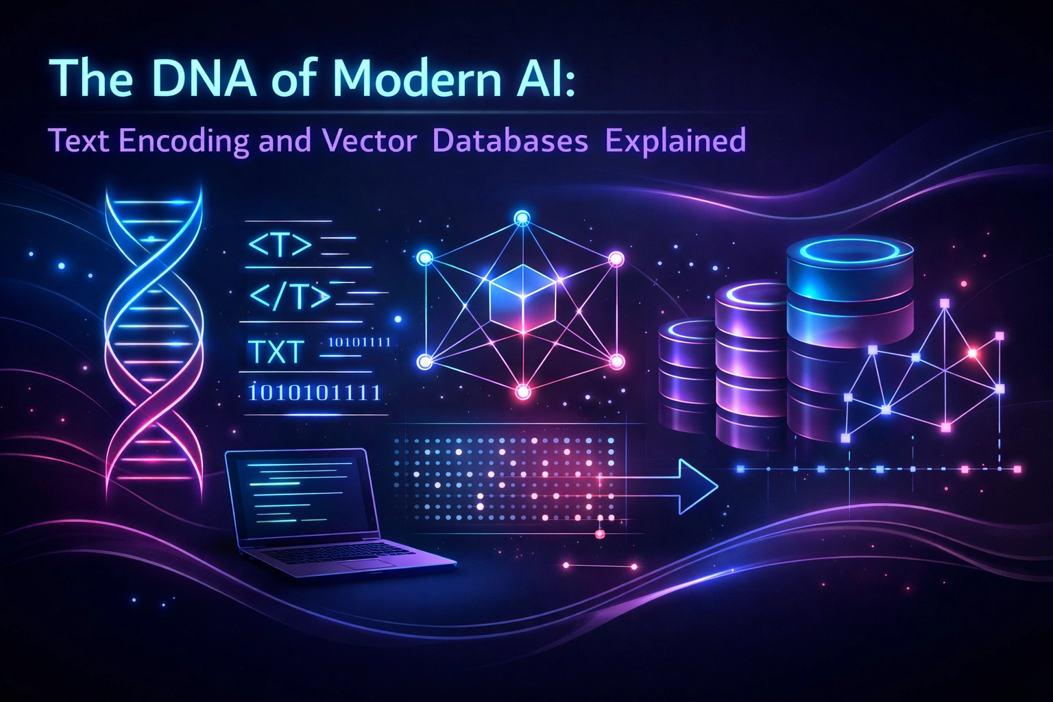 Cover image for The DNA of Modern AI: Text Encoding and Vector Databases Explained