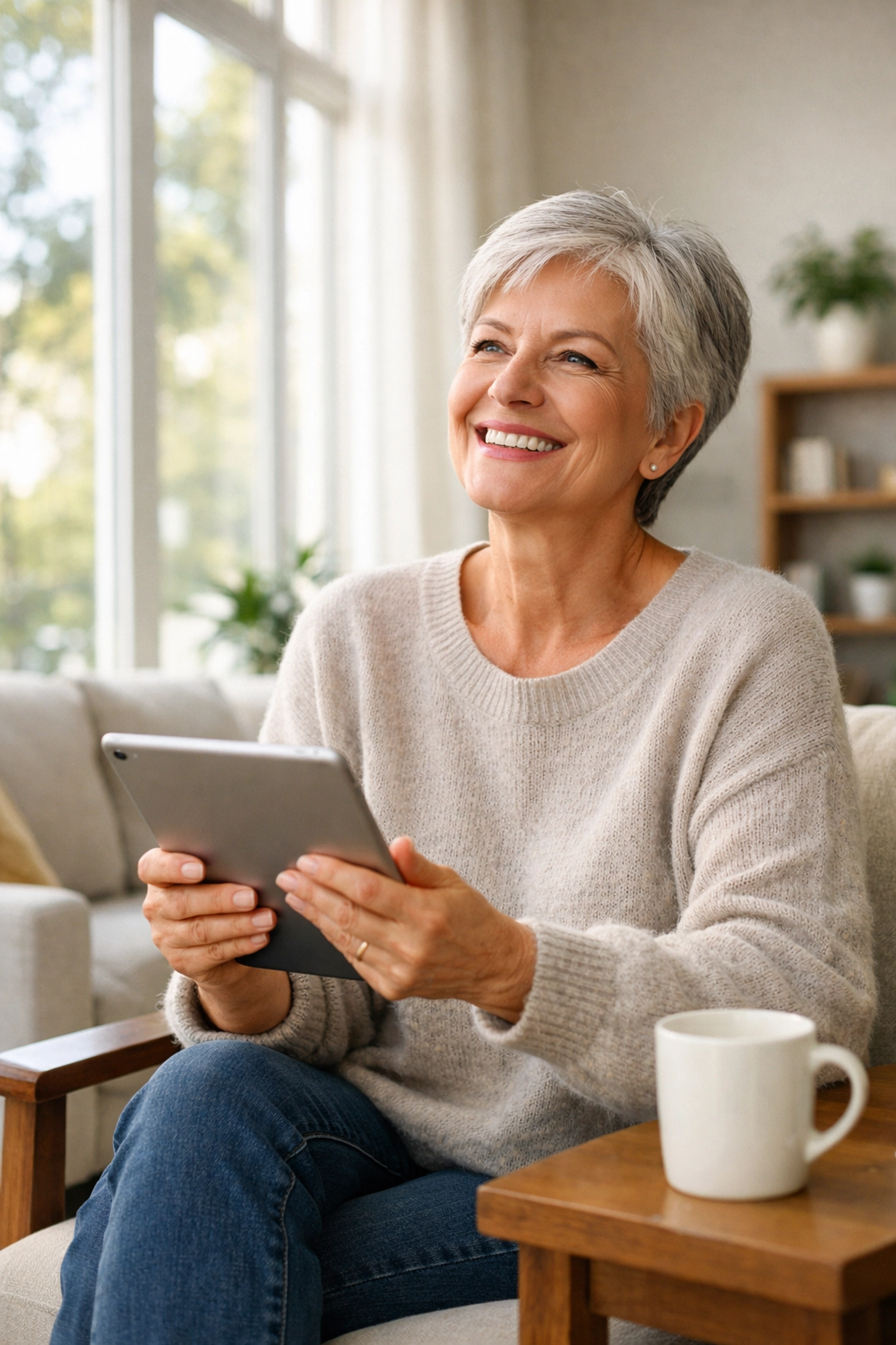 Confident retiree with clear retirement plan and guaranteed lifetime income strategy