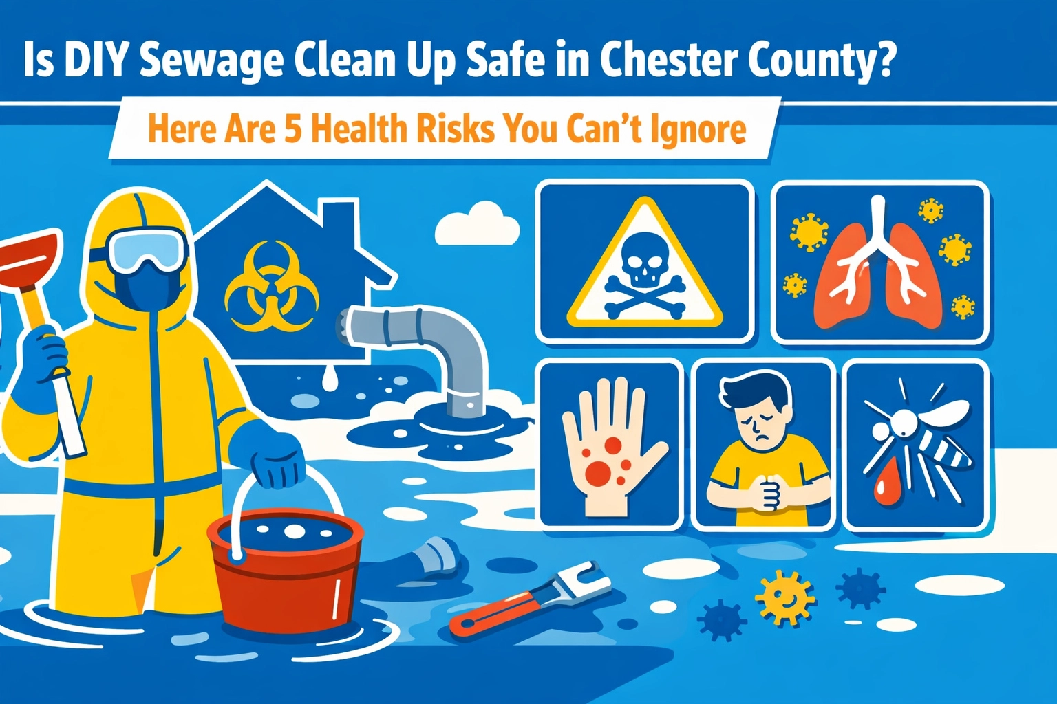 [HERO] Is DIY Sewage Clean Up Safe in Chester County? Here Are 5 Health Risks You Can