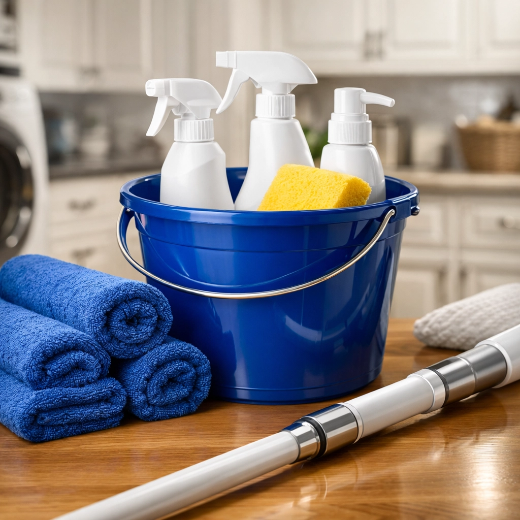 Professional apartment cleaning supplies and tools for maintaining a fresh home in Milford.