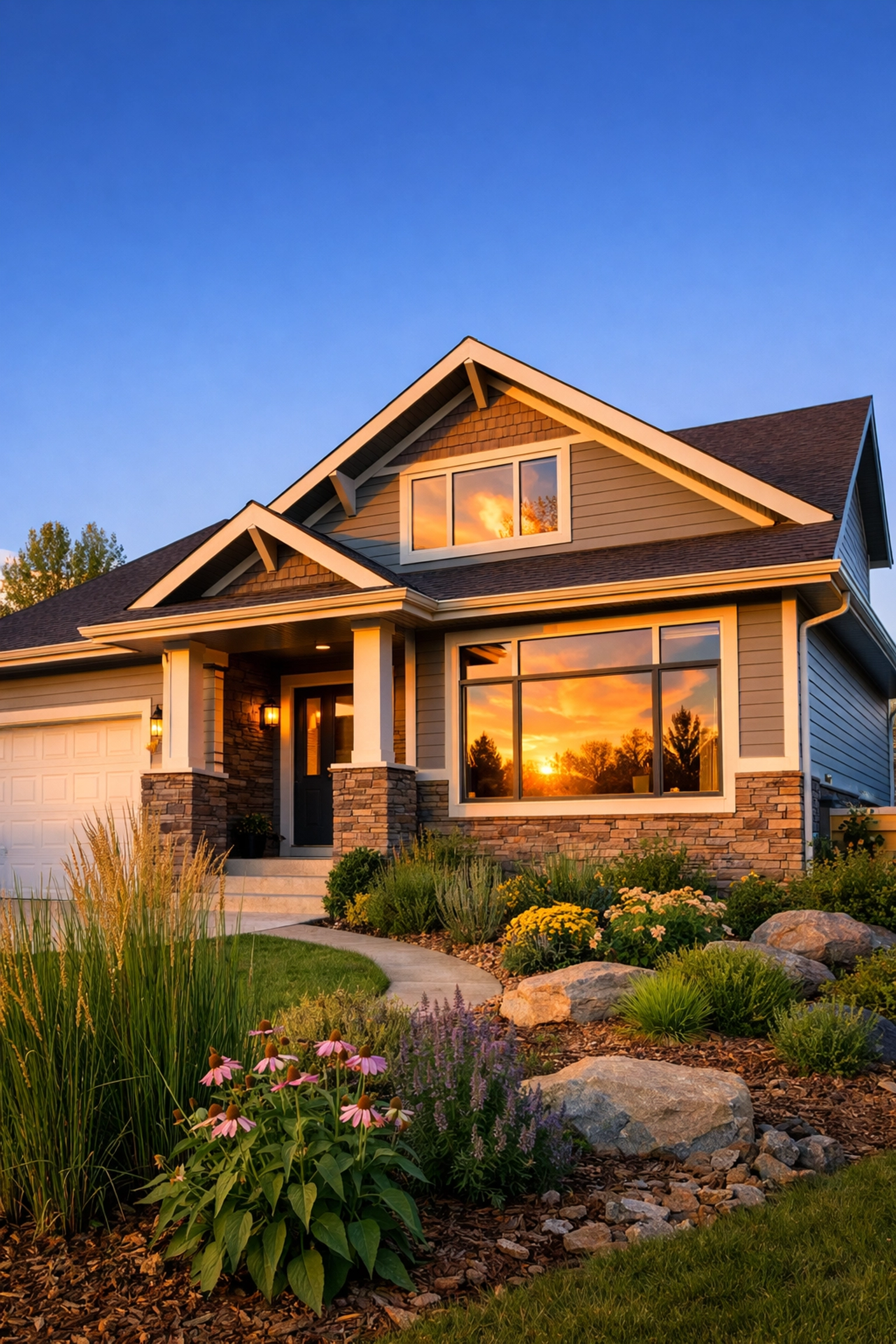 Renovated Red Deer home with new energy-efficient windows and landscaping