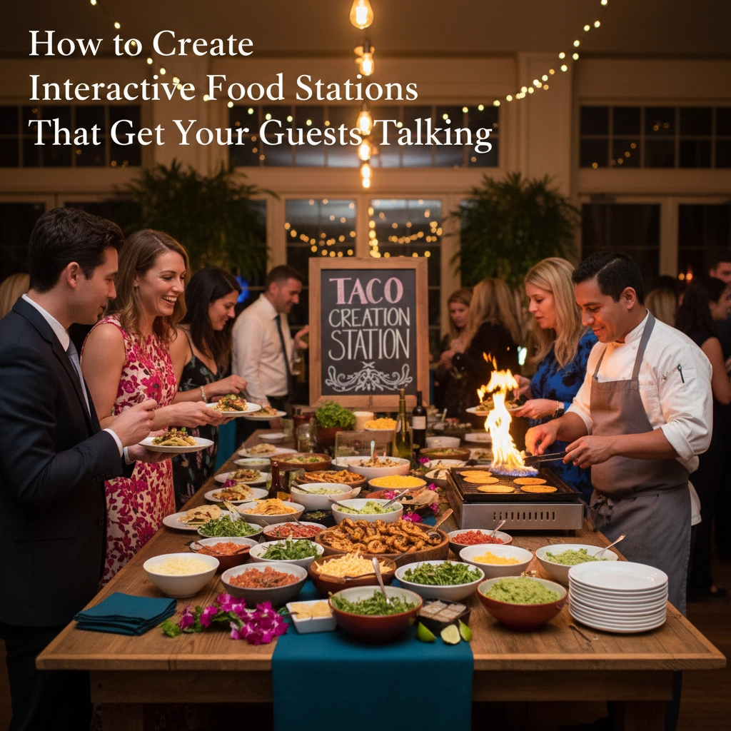 How to Create Interactive Food Stations That Get Your Guests Talking