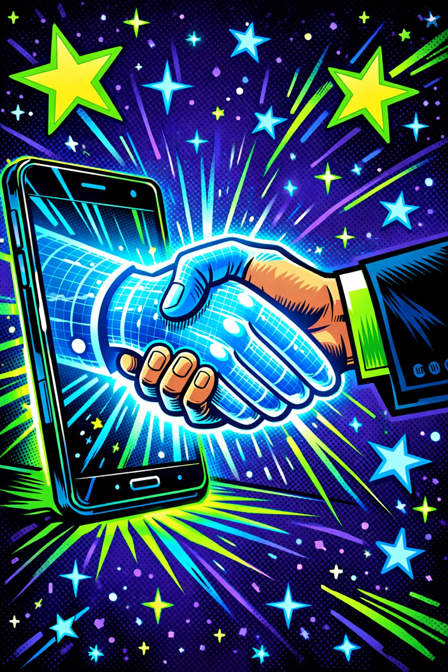 AI automation tools securing a digital handshake for automated lead generation.