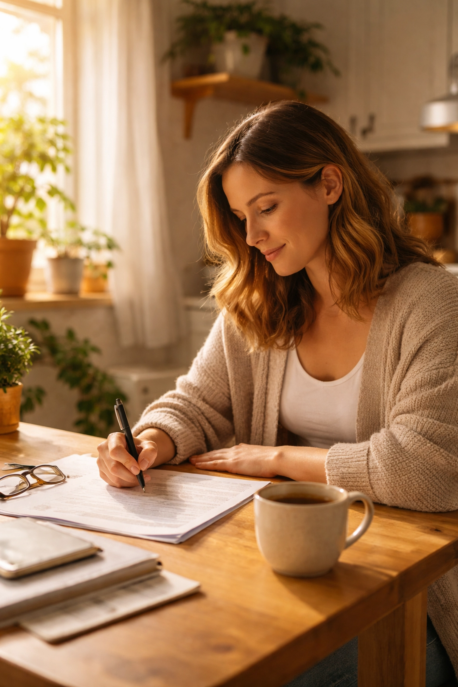 Woman completing surrogacy application at home in Ohio, representing the start of the Ohio surrogacy timeline