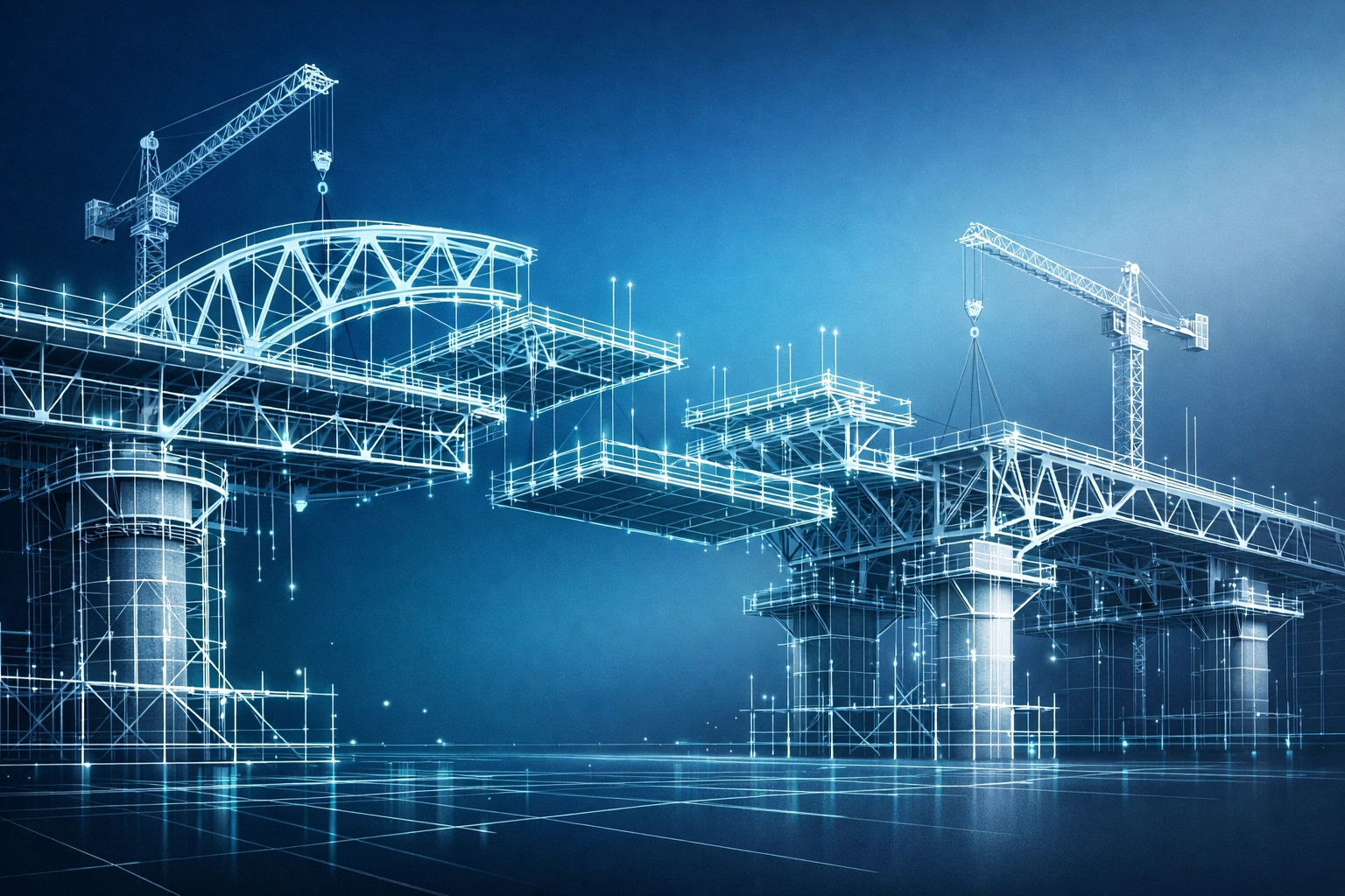 Custom software architecture wireframe symbolizing the strategic foundation of digital transformation.