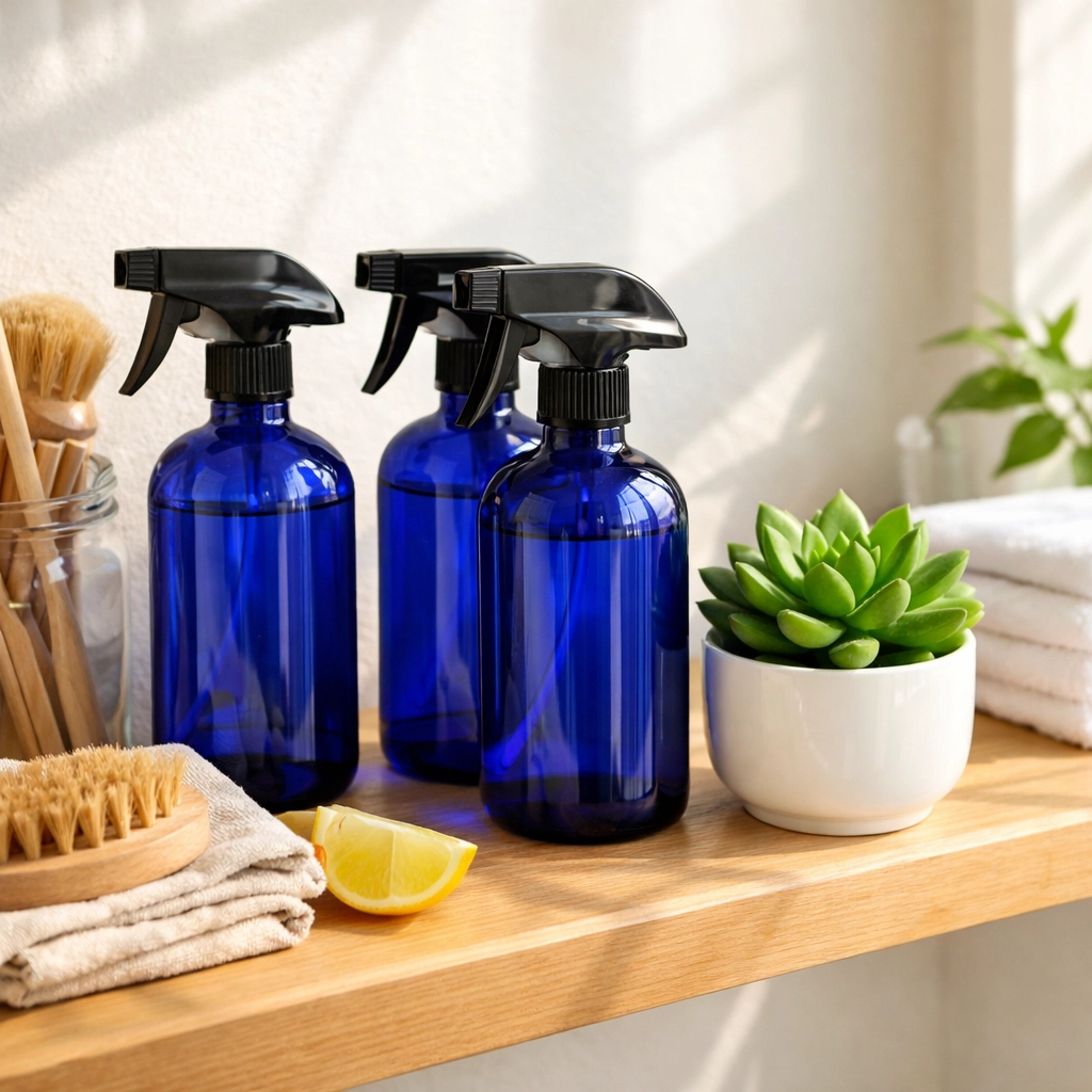 Eco-friendly and non-toxic cleaning supplies for safe residential cleaning in Massachusetts.