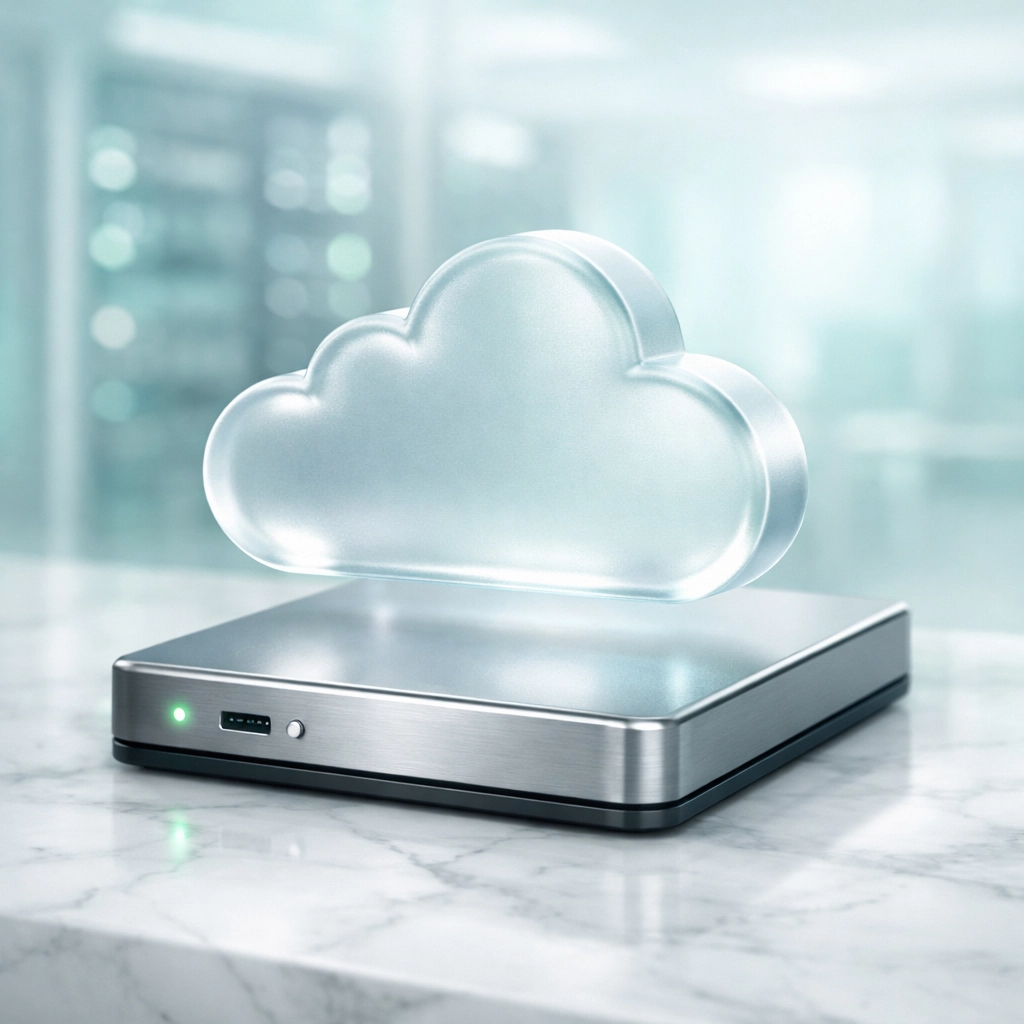 Icône de sauvegarde cloud illustrant la protection des données d'un site WordPress.