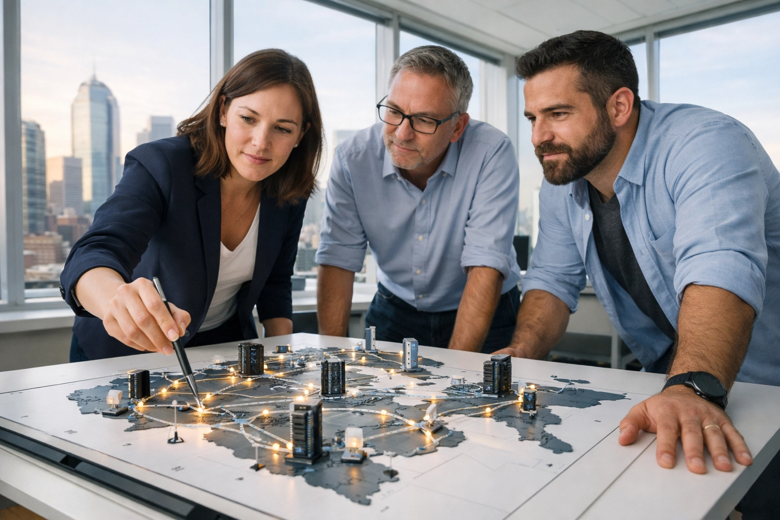 ServiceNow implementation partner team mapping network infrastructure to improve ITOM discovery accuracy.