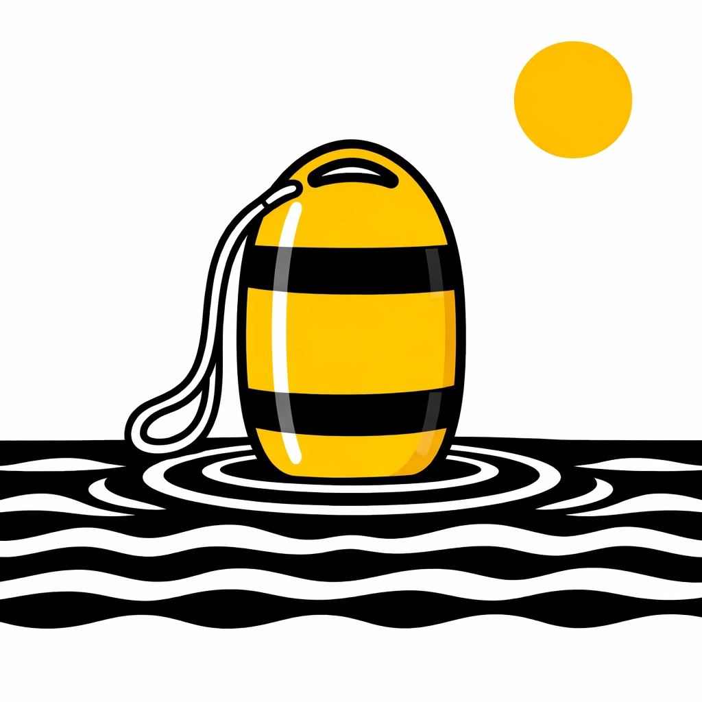 Yellow rescue buoy representing professional consulting services to rescue a failed HRIS project.