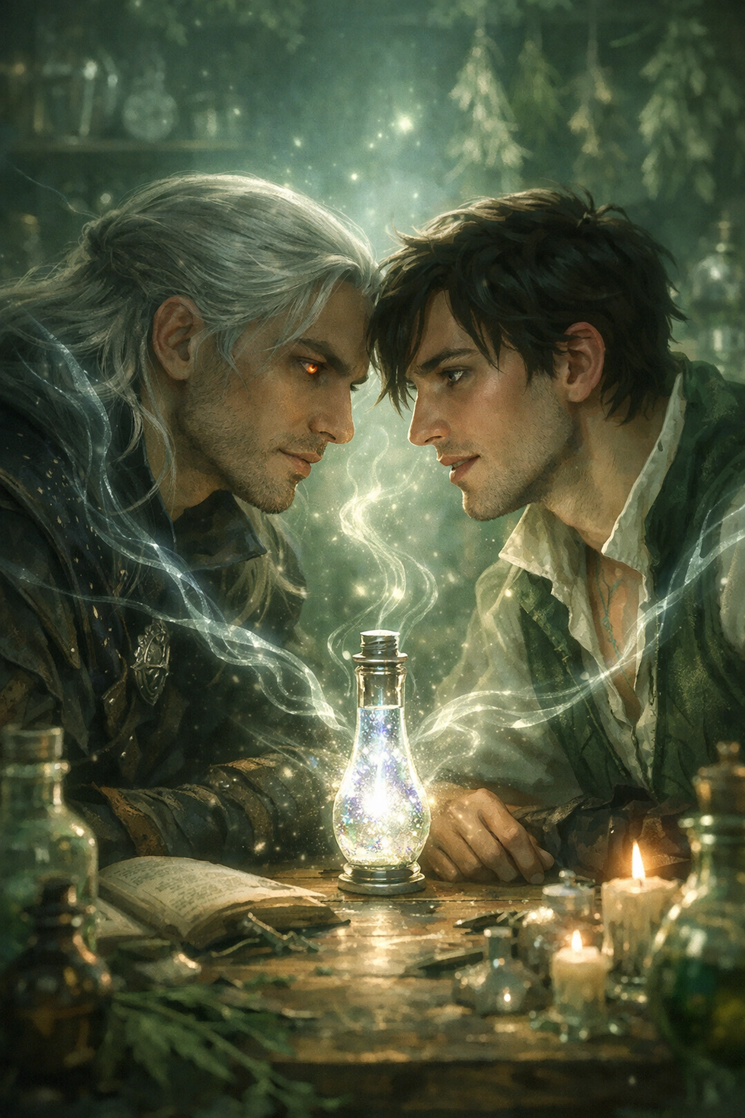 Magical bond forms between alchemist and witcher - gay fantasy romance