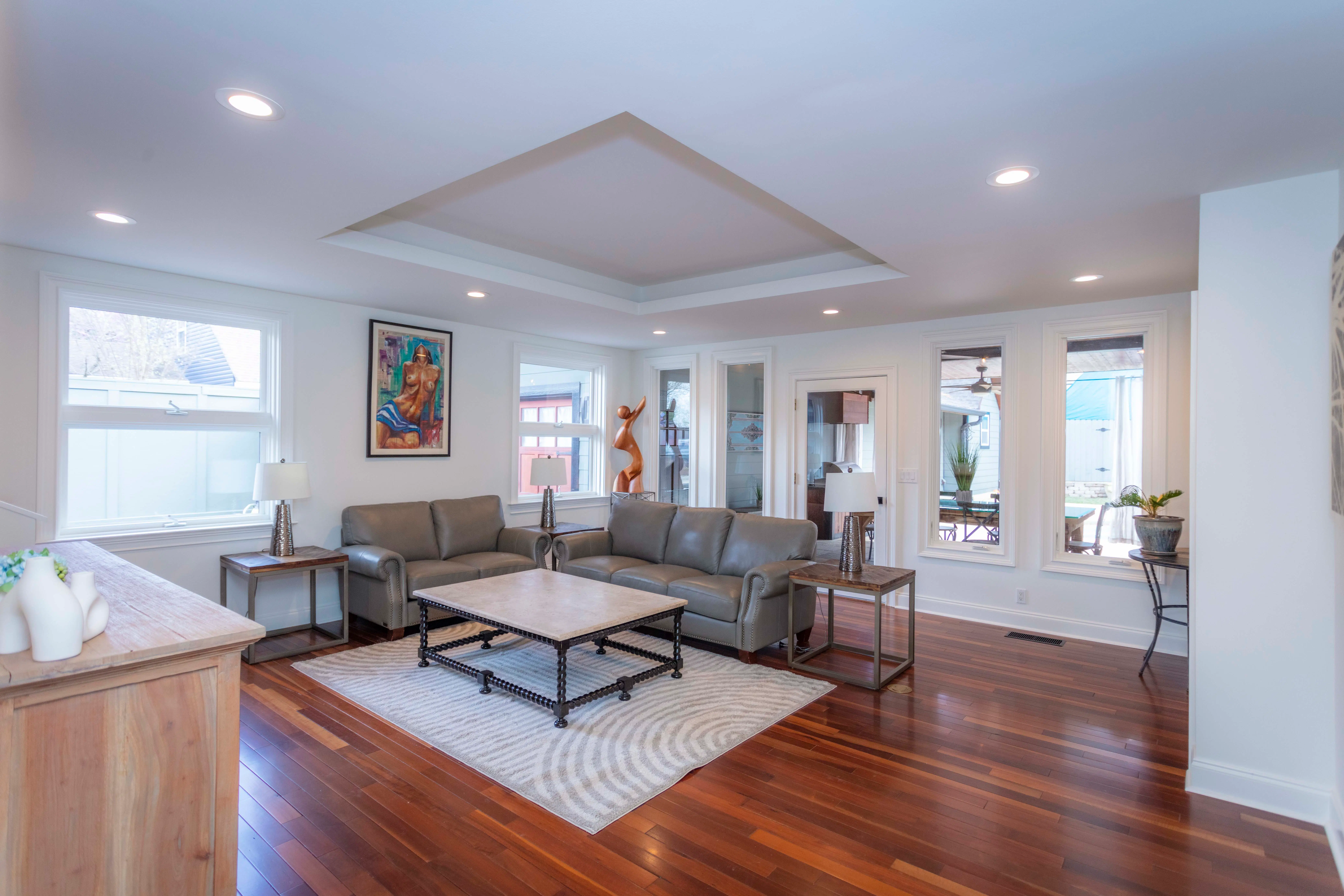 Community living room at Winston Place — spacious, sunlit, and welcoming.