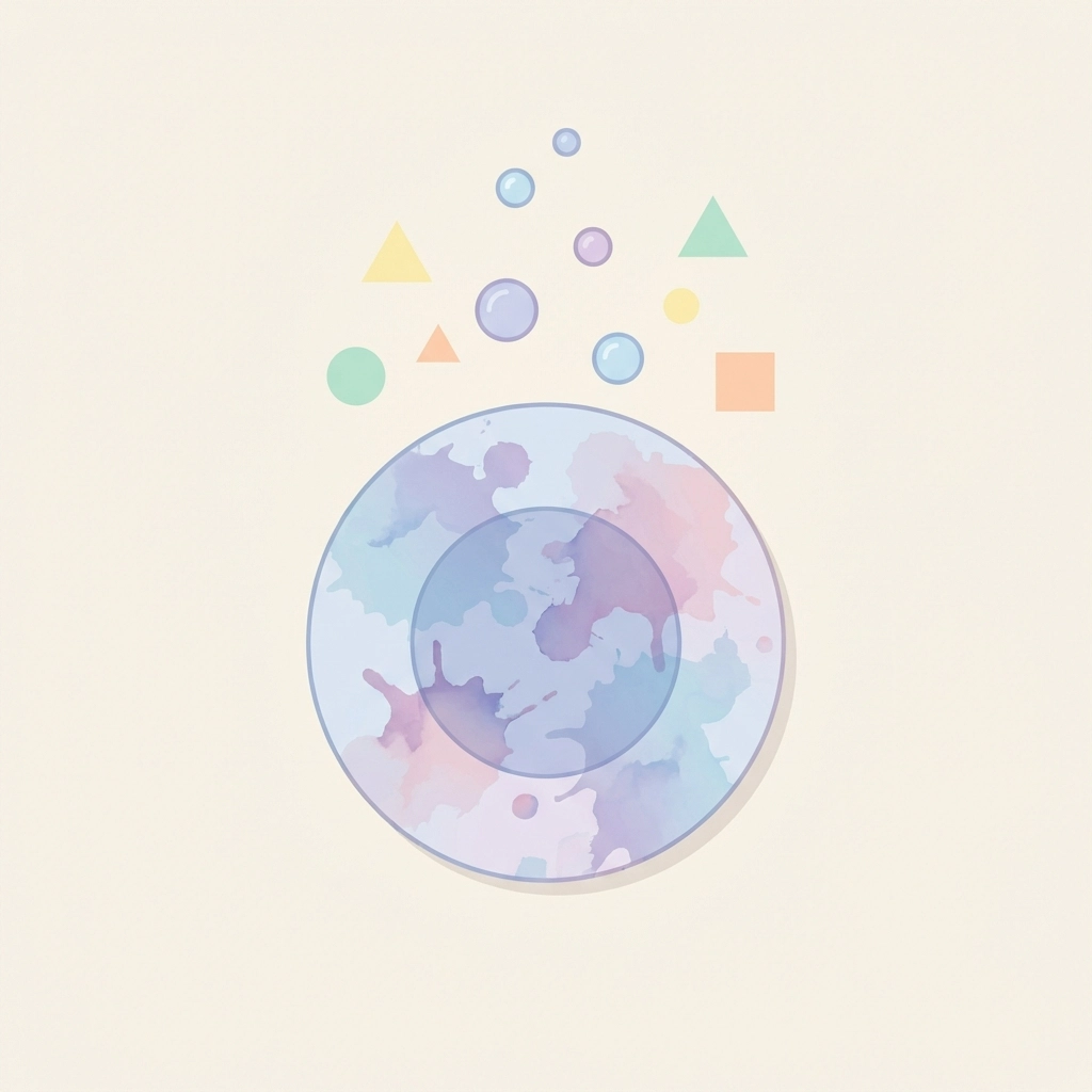 Coffee filter showing blended marker colors spreading with water, illustrating craft transformation