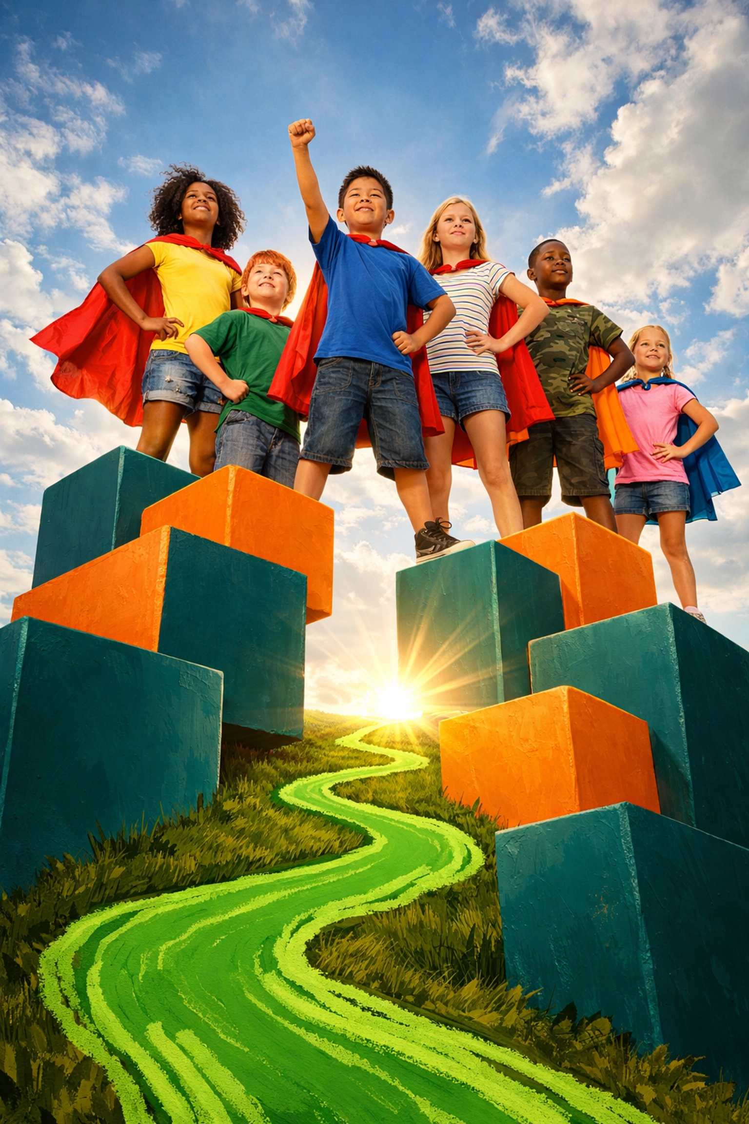 Empowered children building leadership and life skills with the Complete Life Skills Platform.