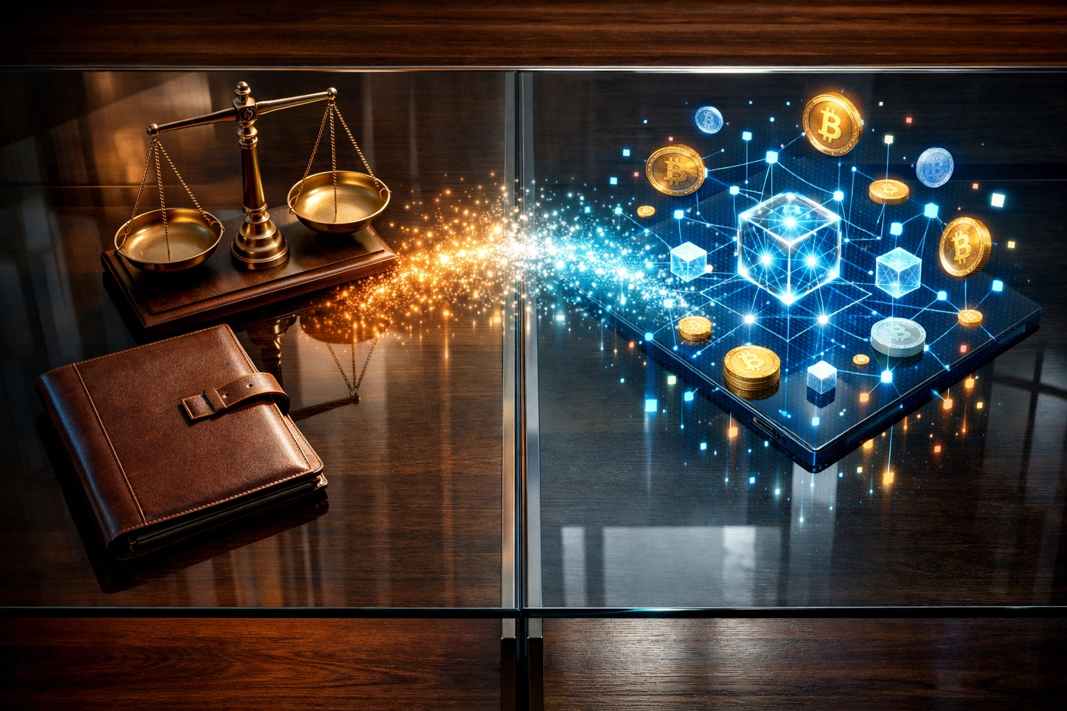 Private equity portfolio merging with blockchain and digital assets for integrated investment strategy