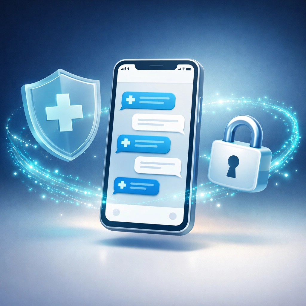 Secure HIPAA-compliant telehealth messaging platform for confidential women's health treatment