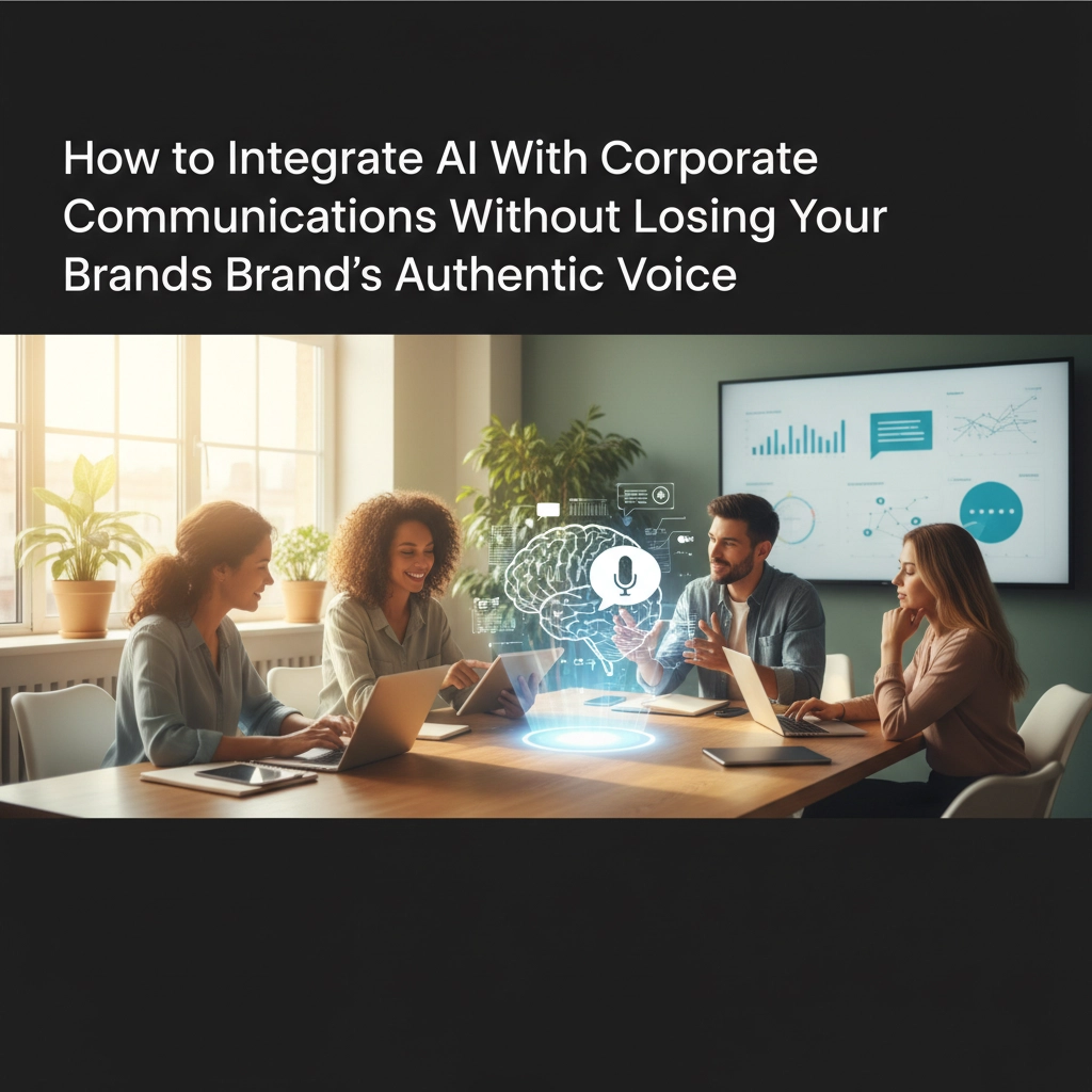 How to Integrate AI With Corporate Communications Without Losing Your Brand's Authentic Voice
