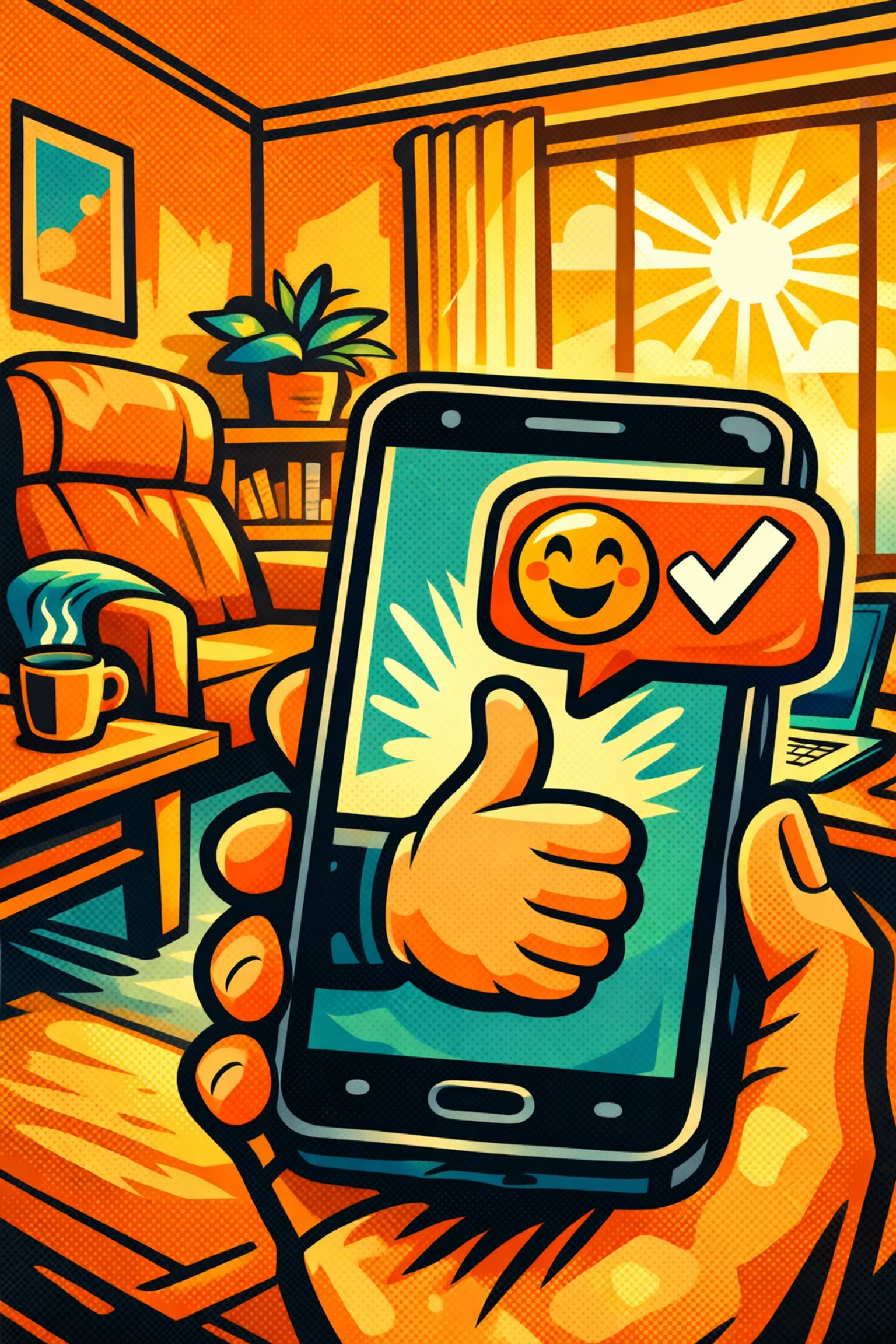 Smartphone notification from AI virtual assistant approving automated lead response