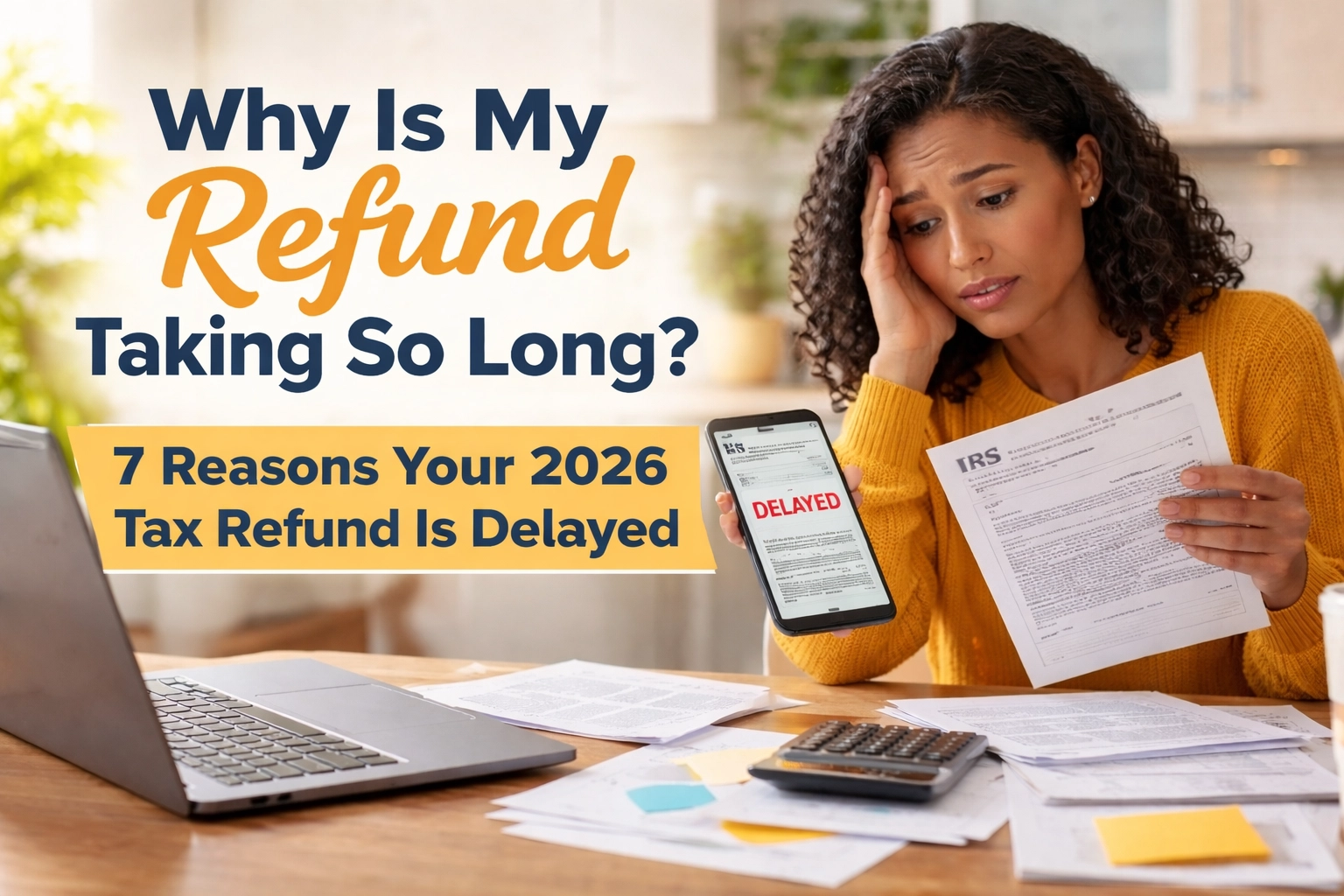 [HERO] Why Is My Refund Taking So Long? 7 Reasons Your 2026 Tax Refund Is Delayed