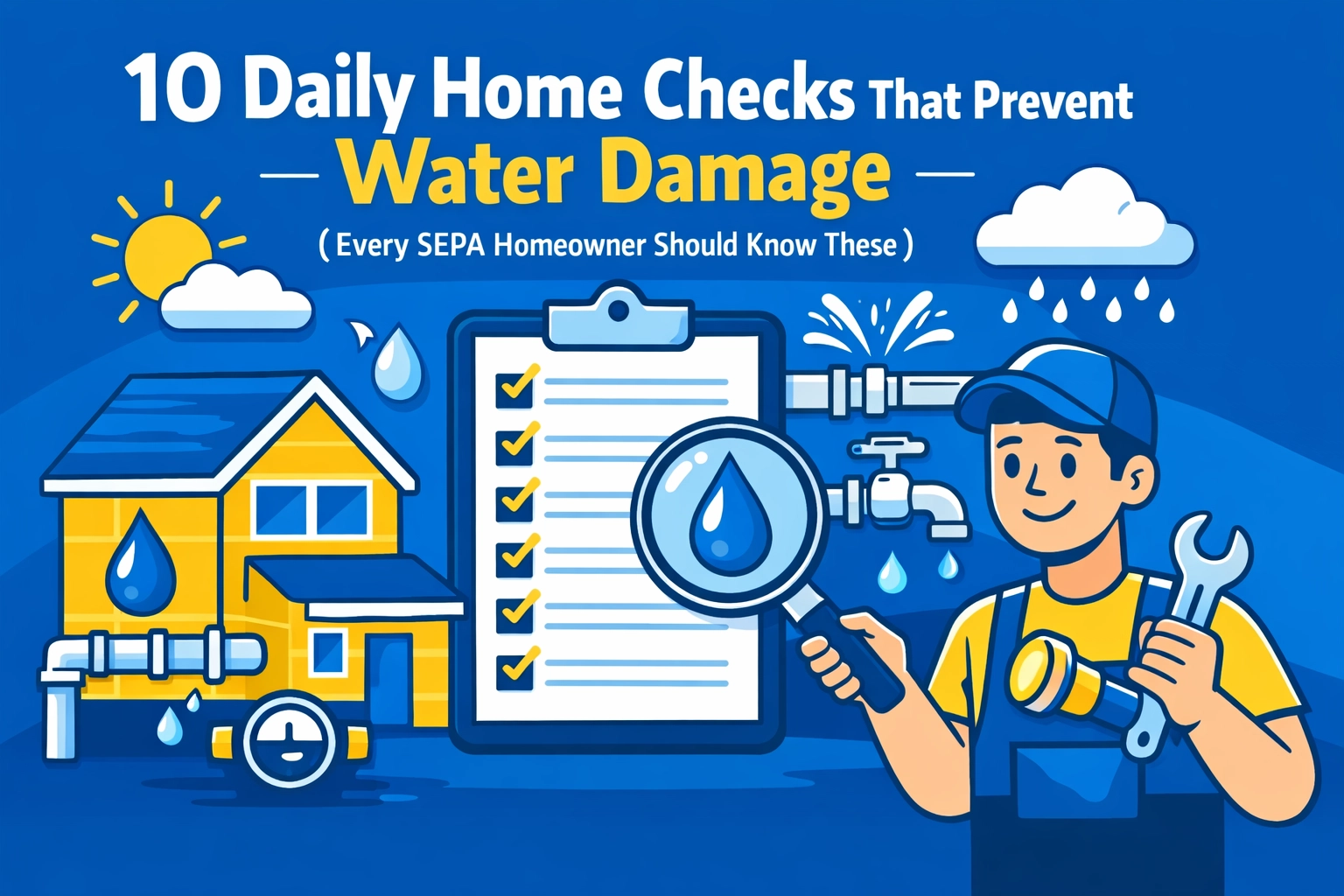 [HERO] 10 Daily Home Checks That Prevent Water Damage (Every SEPA Homeowner Should Know These)