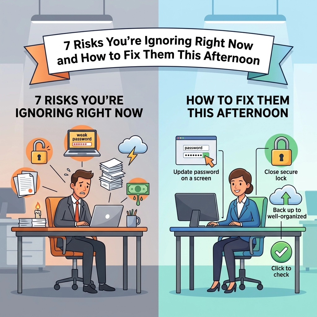 [HERO] 7 Risks You’re Ignoring Right Now and How to Fix Them This Afternoon