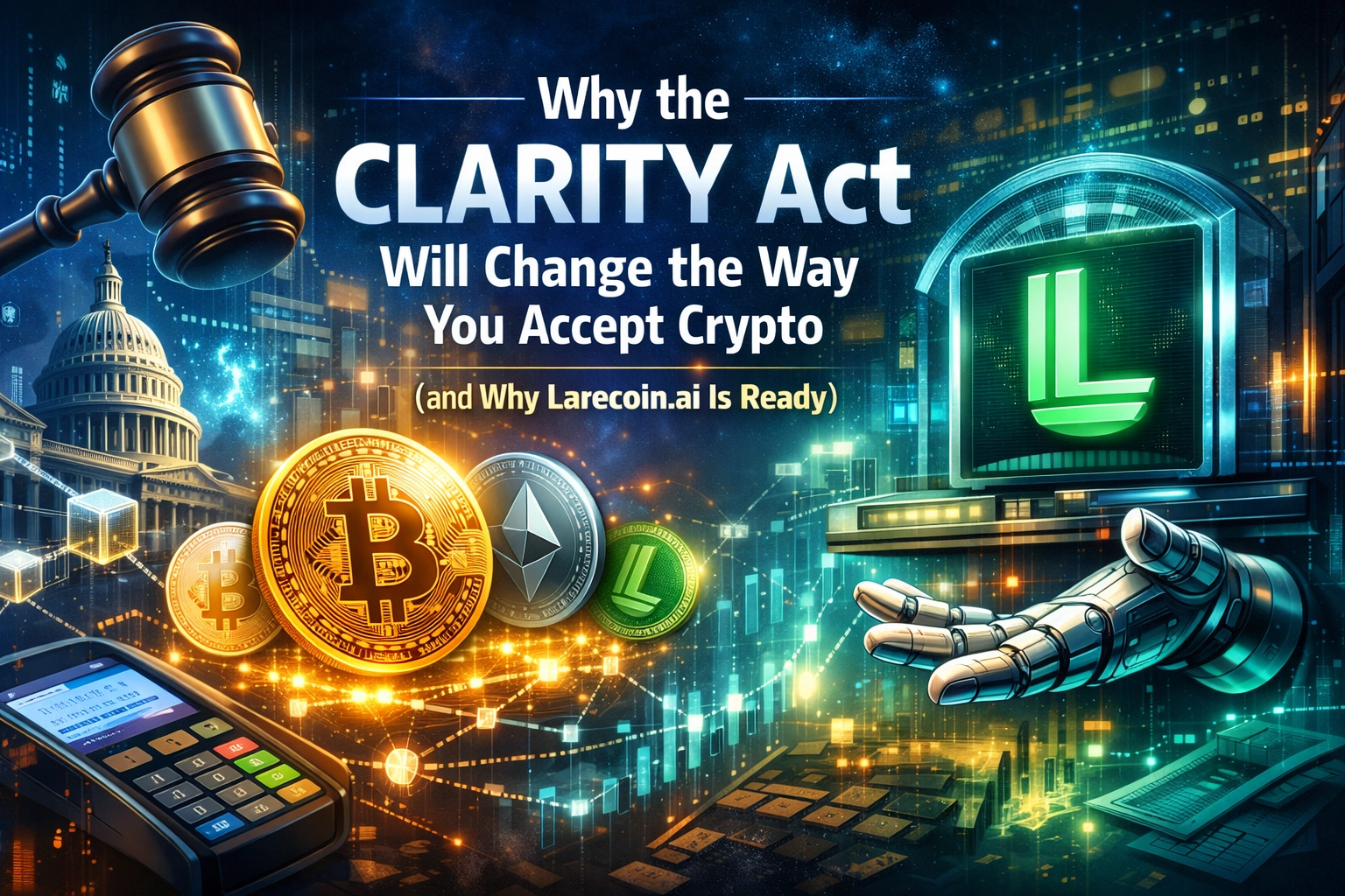 [HERO] Why the CLARITY Act Will Change the Way You Accept Crypto (and Why Larecoin.ai Is Ready)