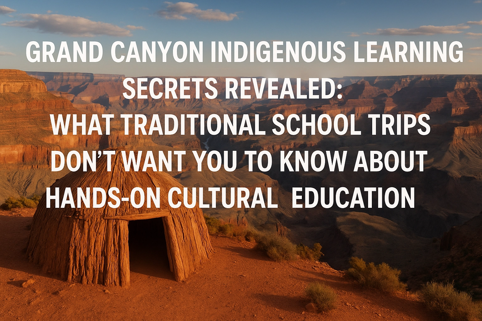 Grand Canyon Indigenous Learning Secrets Revealed: What Traditional School Trips Don't Want You to Know About Hands-On Cultural Education