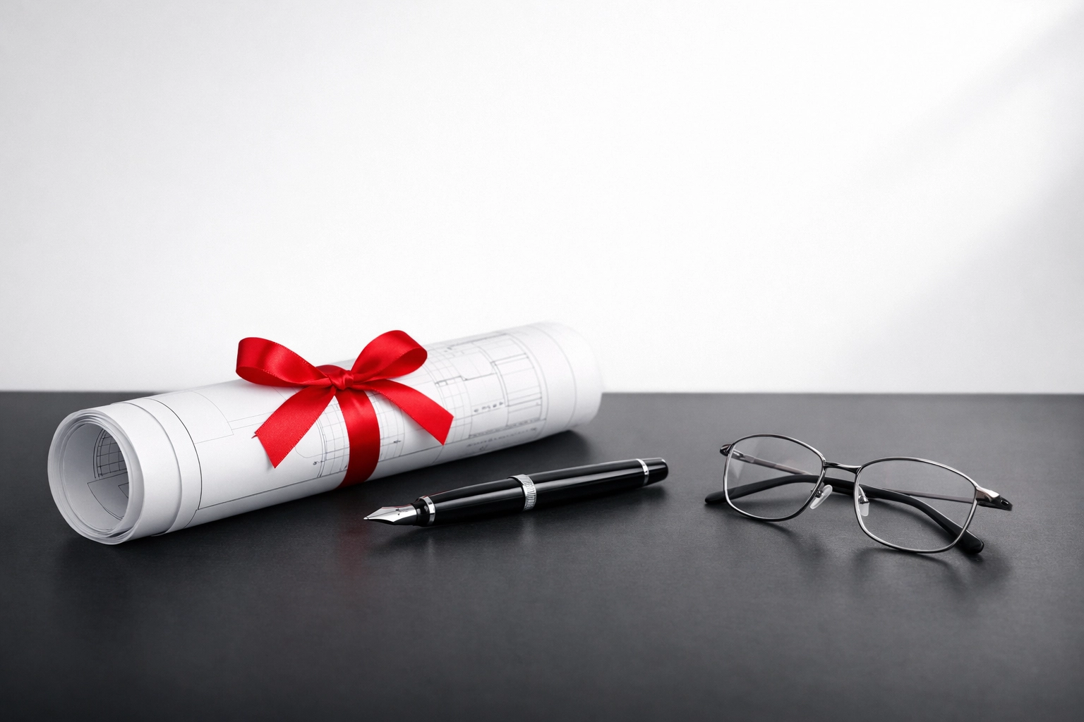 Plans d'arpenteur et outils de notaire prêts pour une transaction immobilière réussie à Québec.