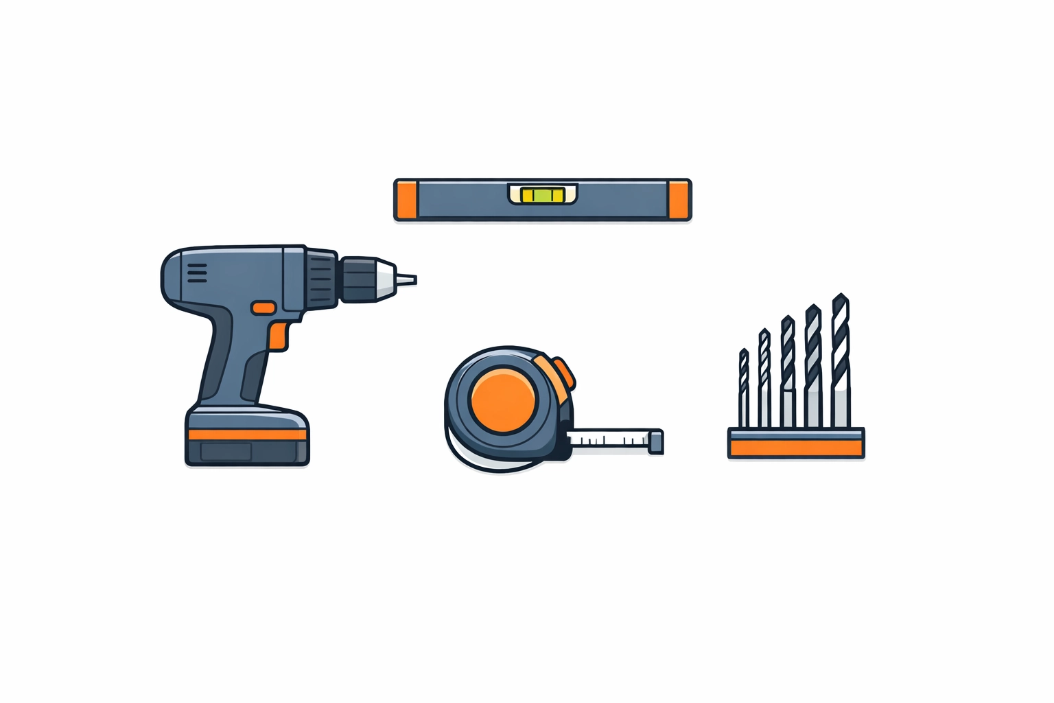 Professional tools for TV mounting including a drill and level for Yaletown condo installations.