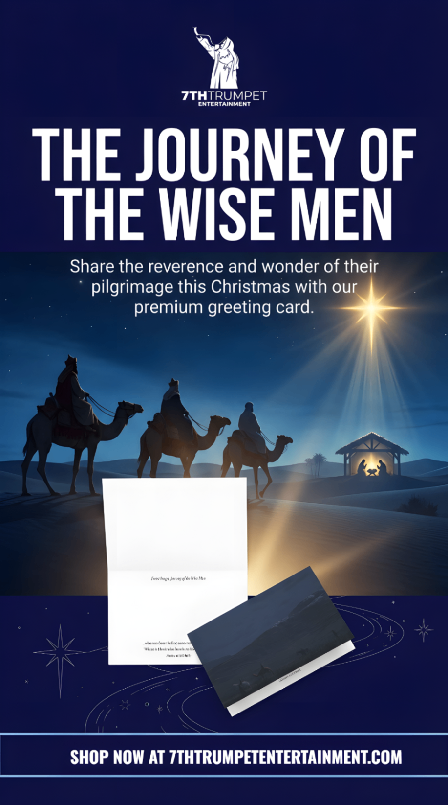 Three Wise Men Journey Greeting Card