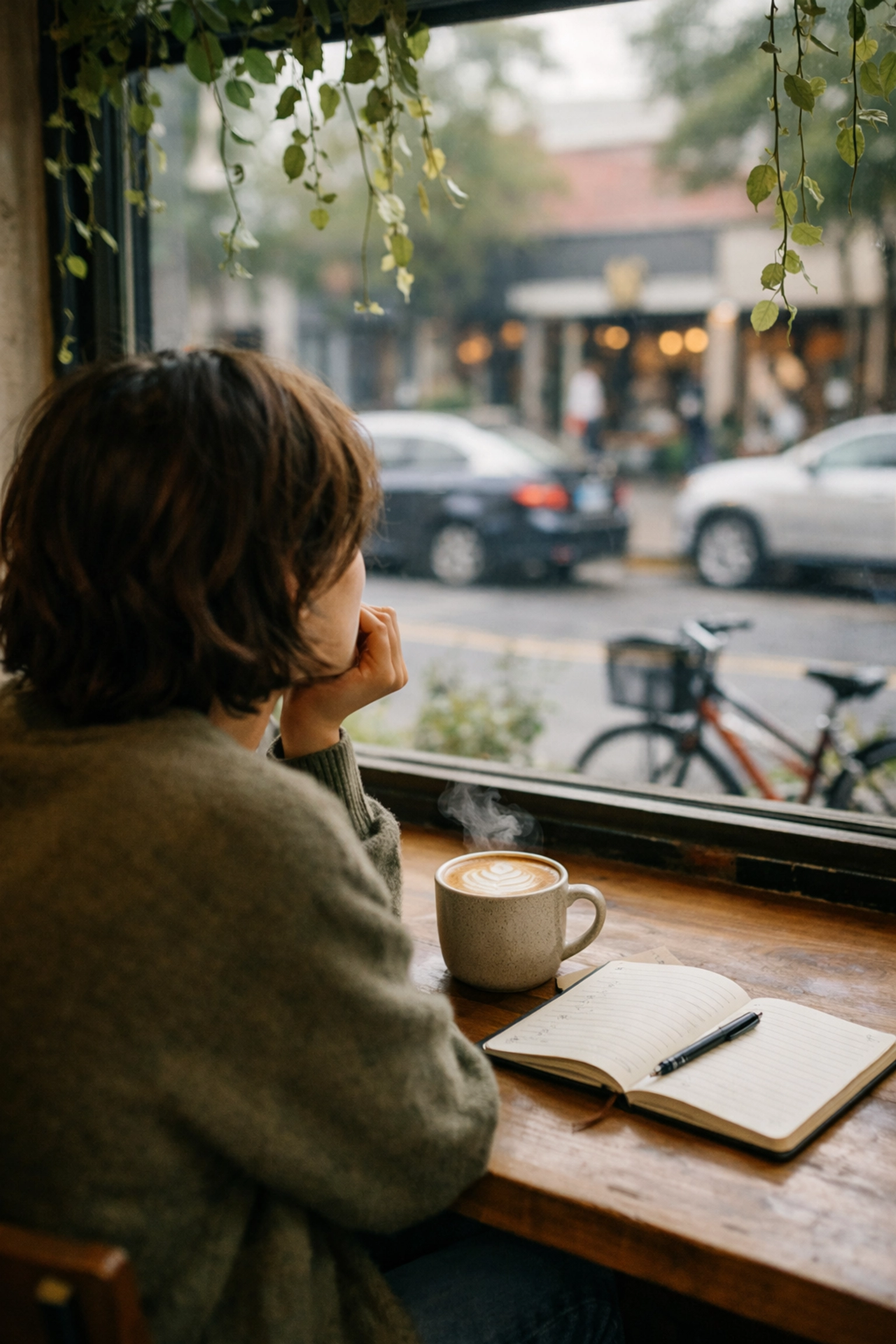 A quiet moment in a coffee shop, an ideal setting for practicing authentic candid photography.