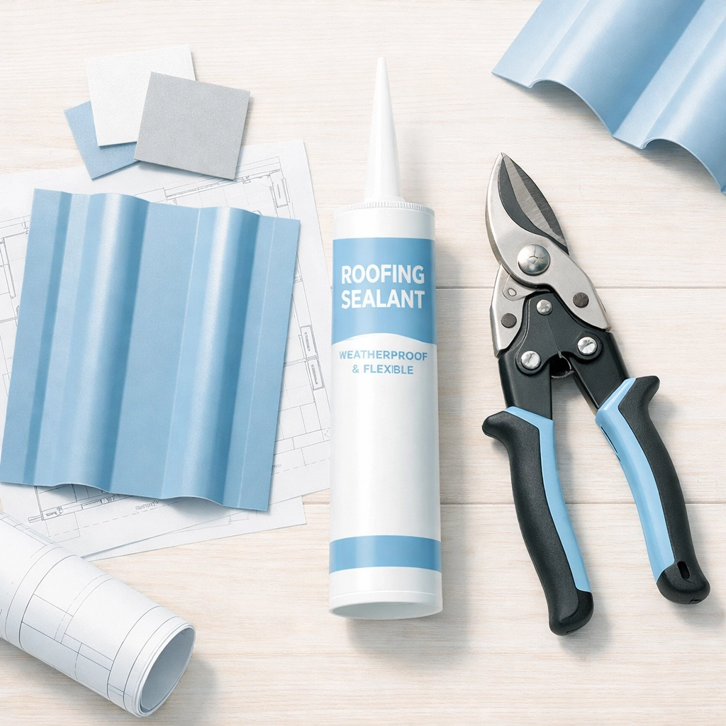 Premium Colorbond steel and professional roofing materials used for quality roof restoration in Sydney.