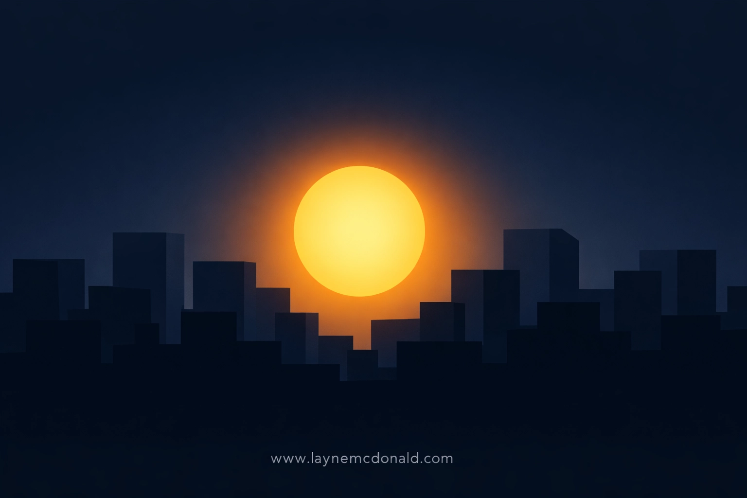 Minimalist glowing orb over a dark cityscape symbolizing moral virtue in Superman 2025.