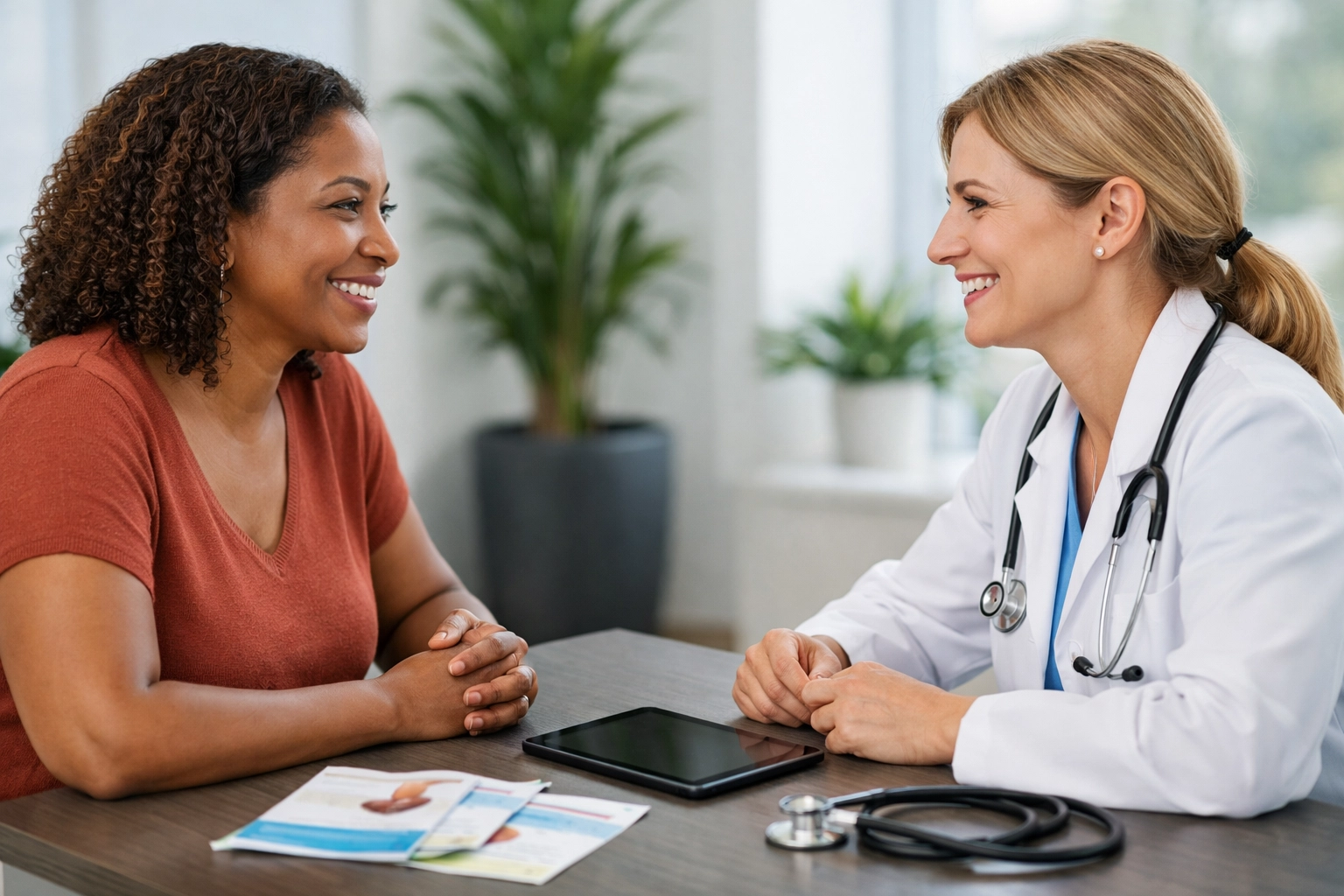 Patient consulting with healthcare provider about weight loss medication alternatives