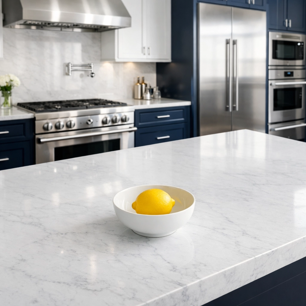 Pristine modern kitchen after professional deep cleaning Worcester in a historic local home.