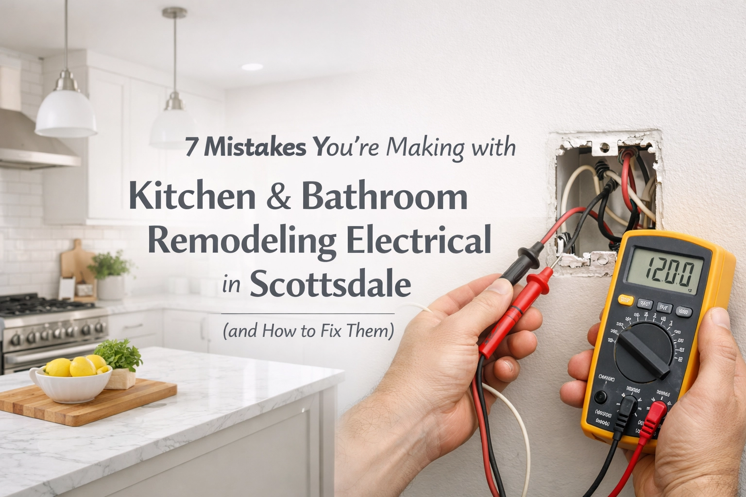 [HERO] 7 Mistakes You’re Making with Kitchen & Bathroom Remodeling Electrical in Scottsdale (and How to Fix Them)
